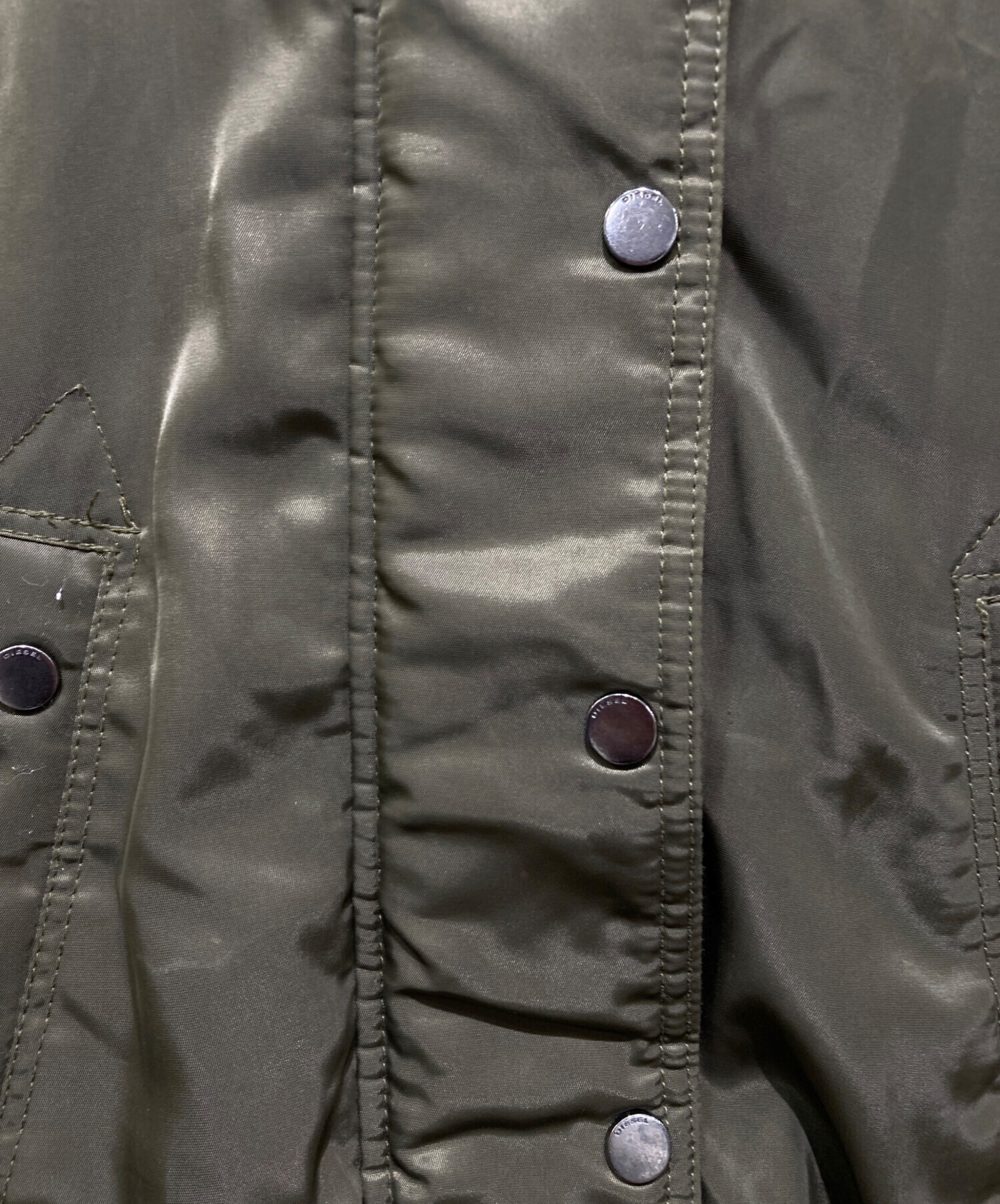 中古・古着通販】DIESEL (ディーゼル) N-2Bジャケット カーキ サイズ