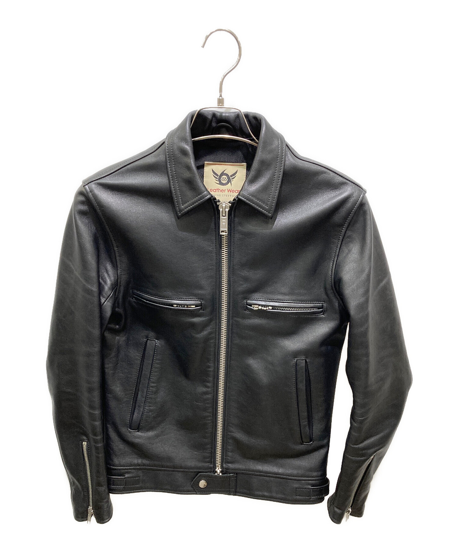 中古・古着通販】666 (666) タイトフィット シングル ライダース 中古・古着通販】666 (666) タイトフィット シングル ライダース