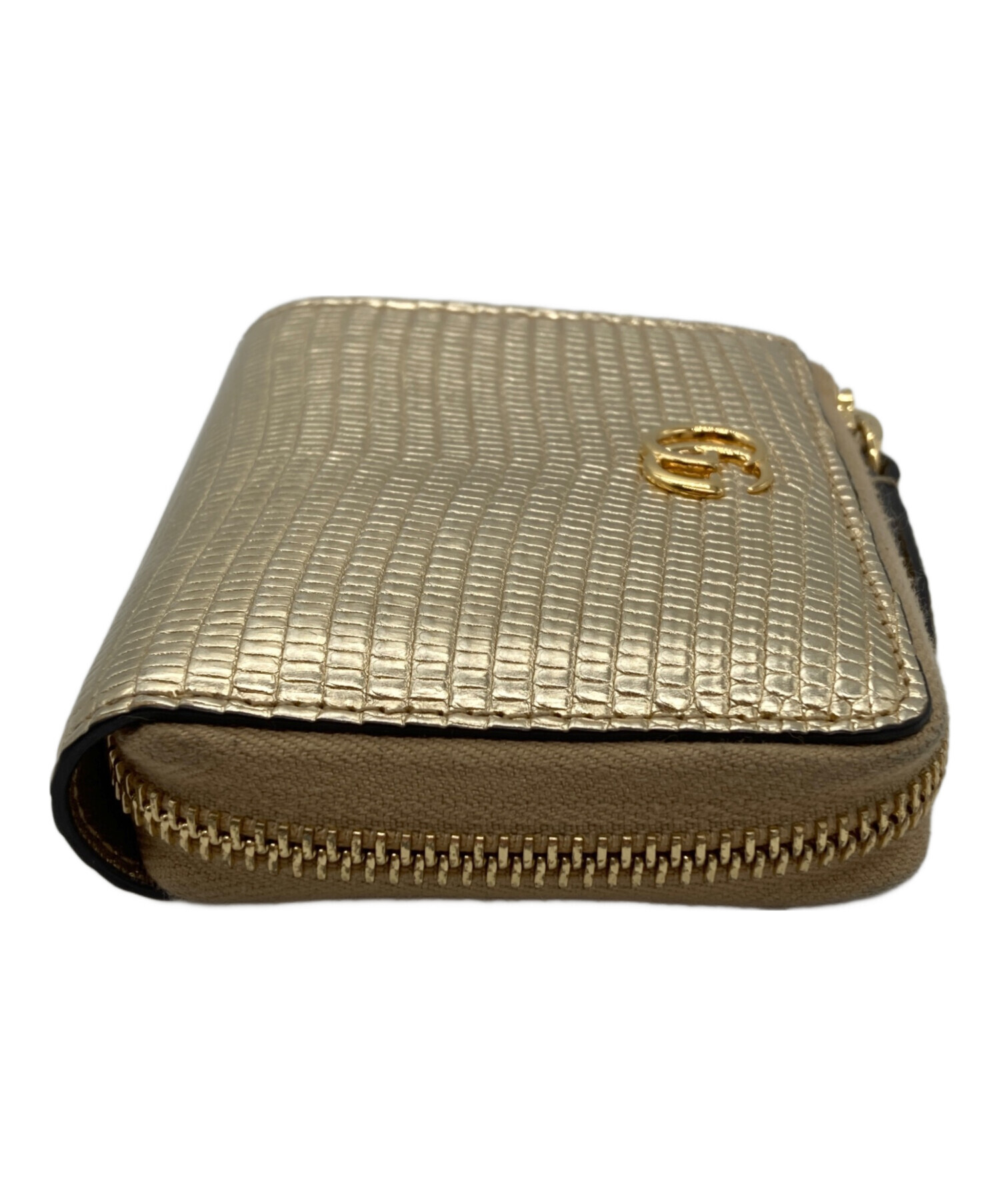 中古・古着通販】GUCCI (グッチ) リザードコンパクトウォレット