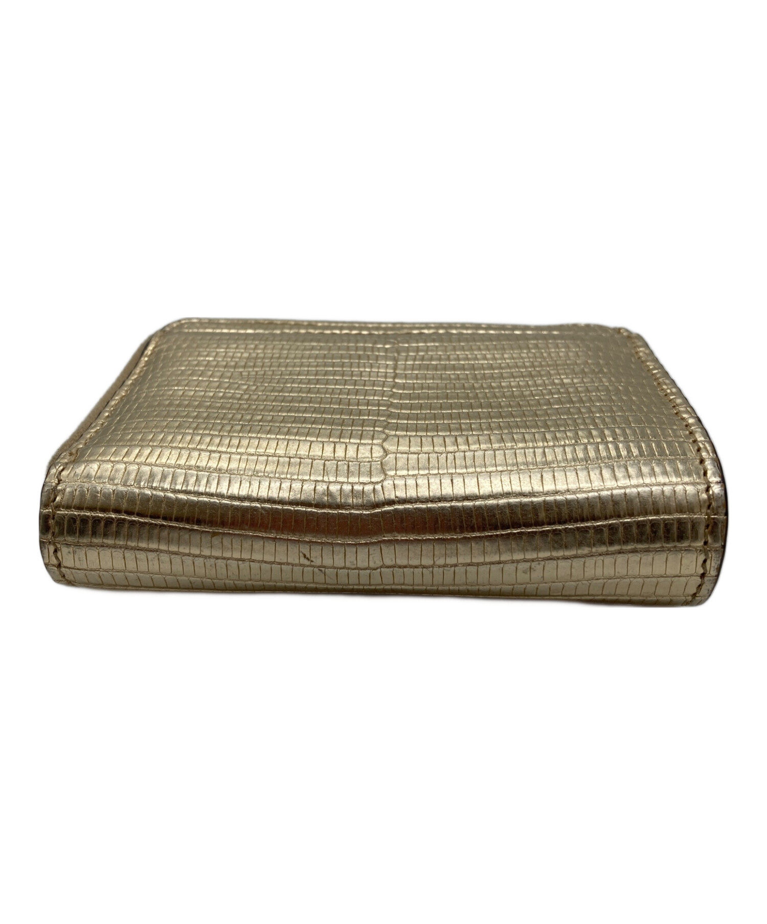 中古・古着通販】GUCCI (グッチ) リザードコンパクトウォレット