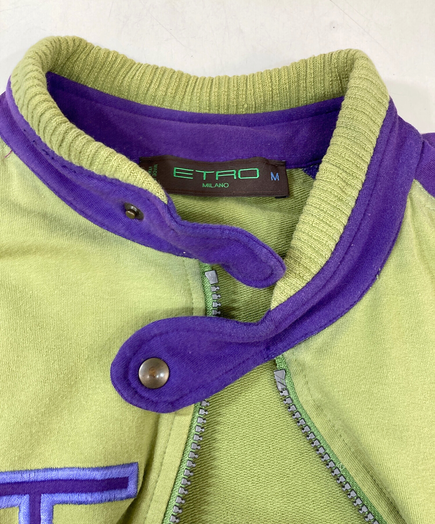 中古・古着通販】ETRO (エトロ) スウェットジャケット グリーン サイズ