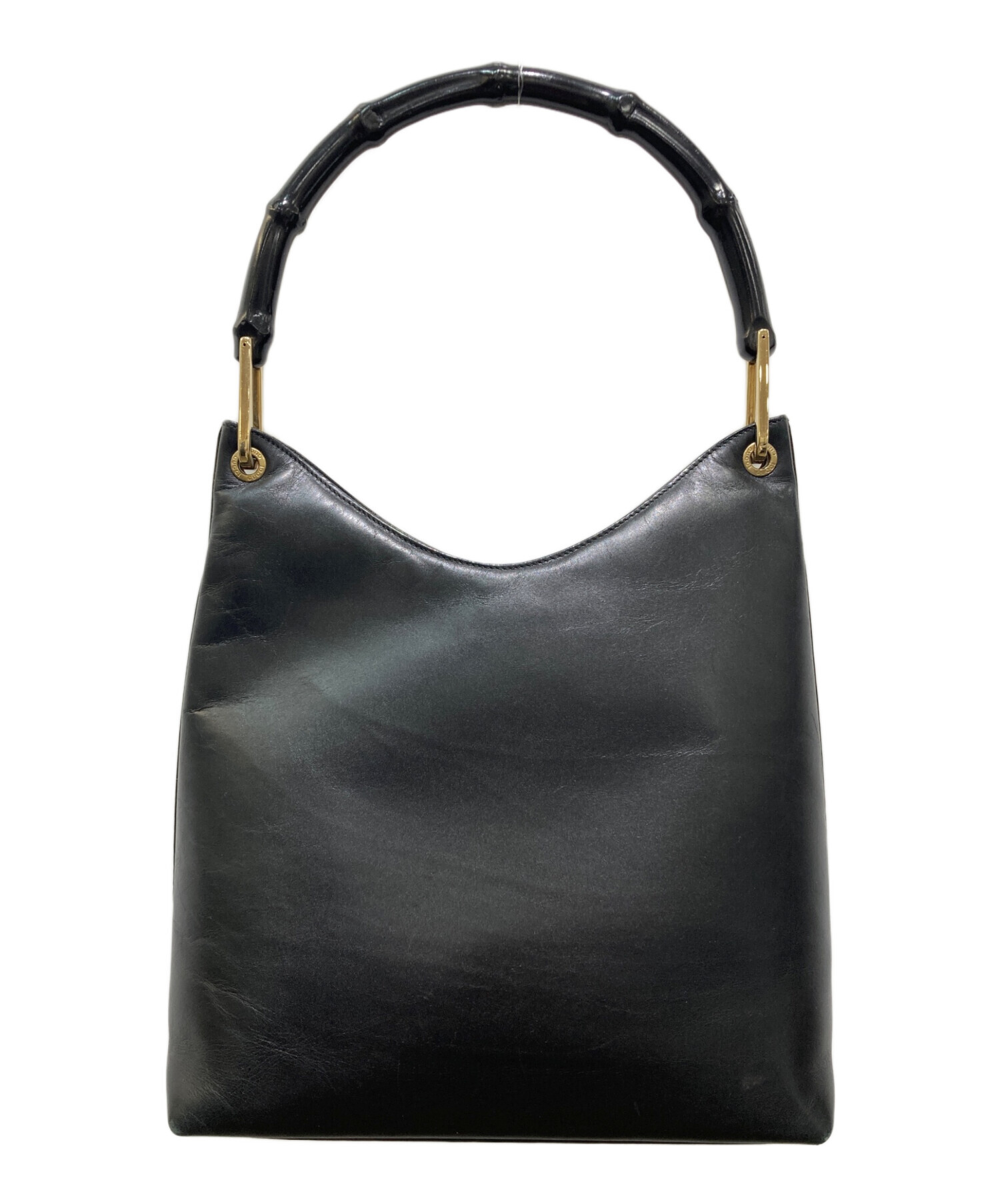 ジャンク　Gucci バンブートートバッグ　シリアルナンバーあり 中古・古着通販】GUCCI (グッチ) バンブーハンドバッグ ブラック