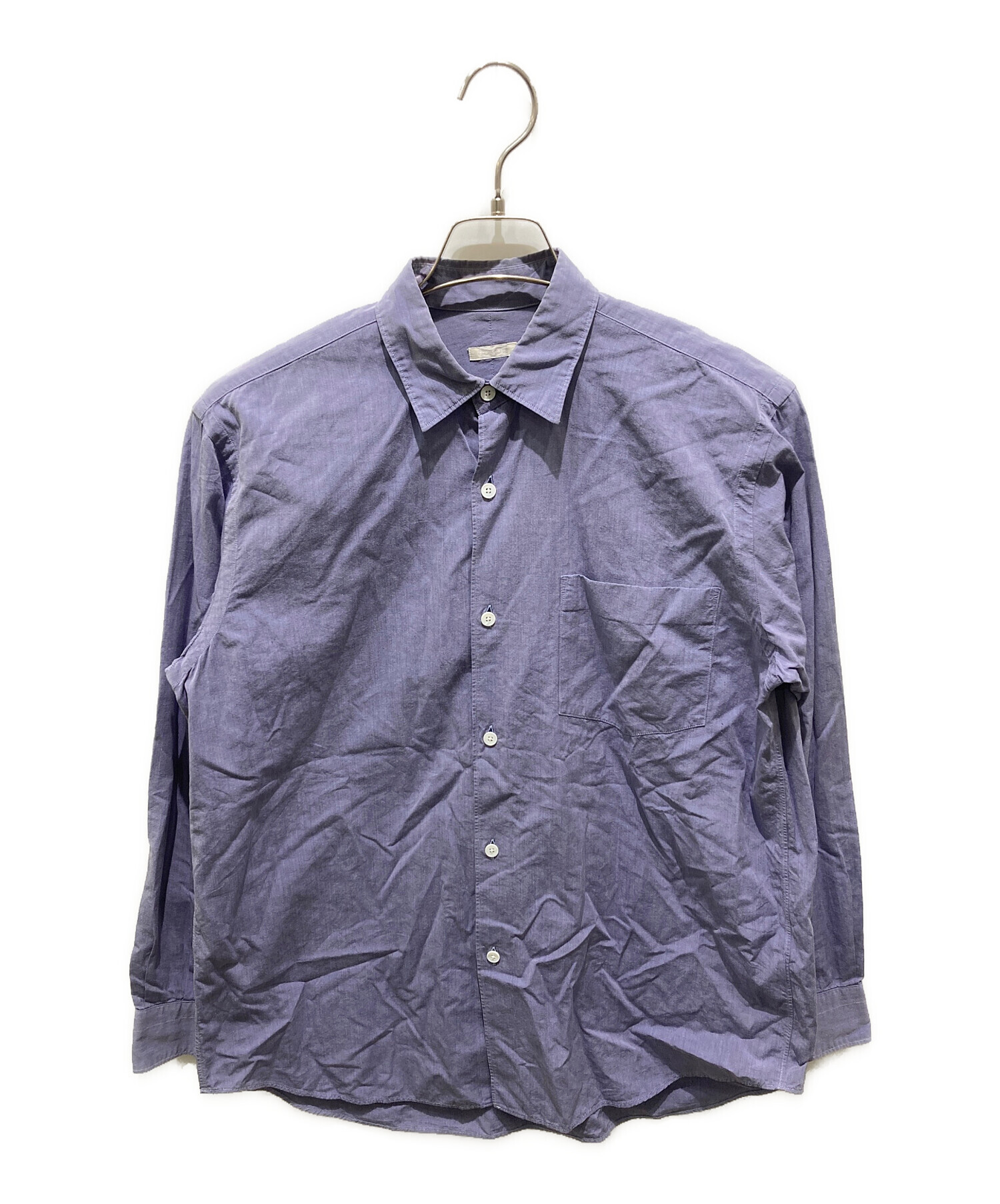 中古・古着通販】COMOLI (コモリ) コモリシャツ Sax サイズ:1