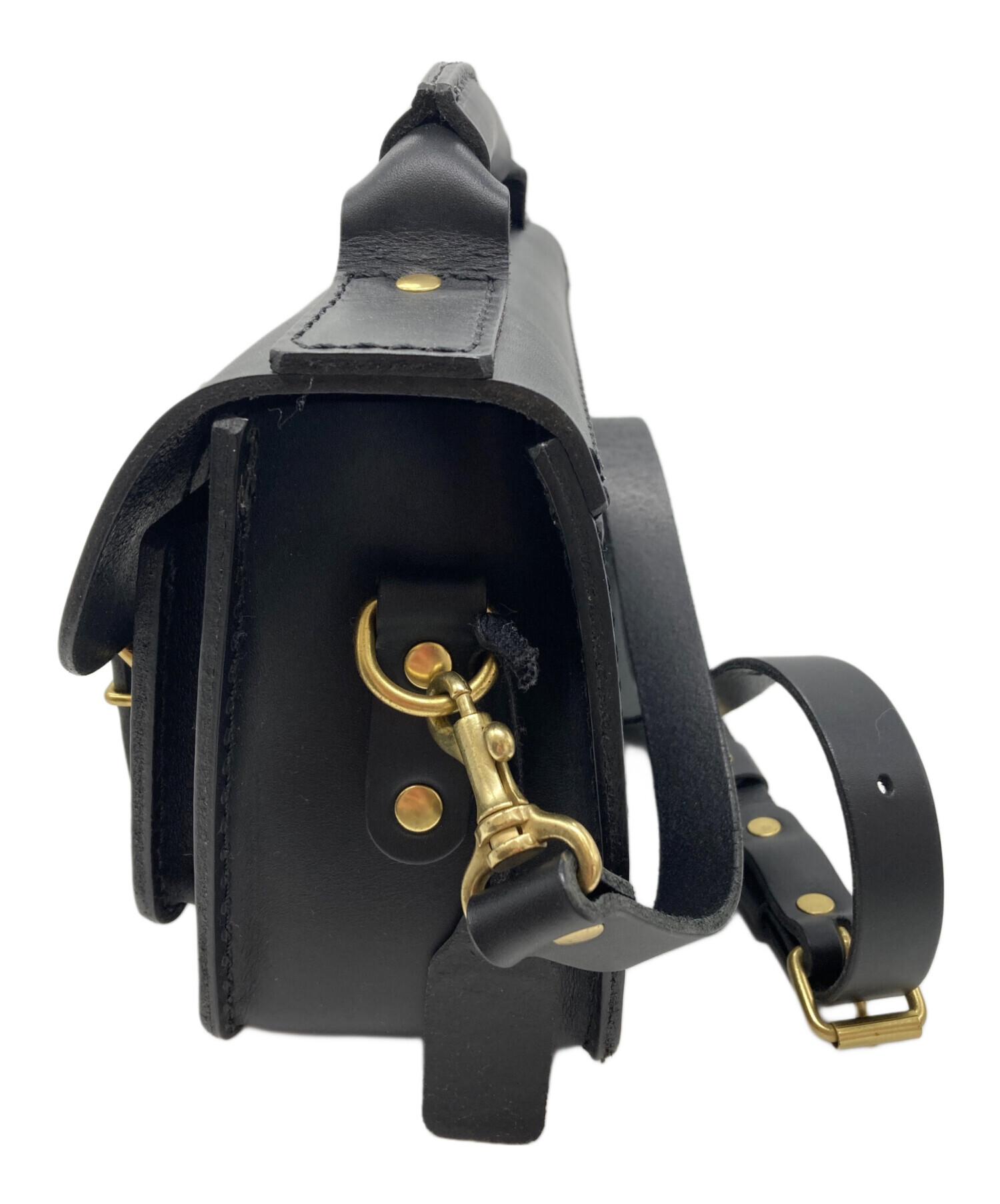 中古・古着通販】Herz (ヘルツ) 二本ベルトの2wayミニバッグ ブラック