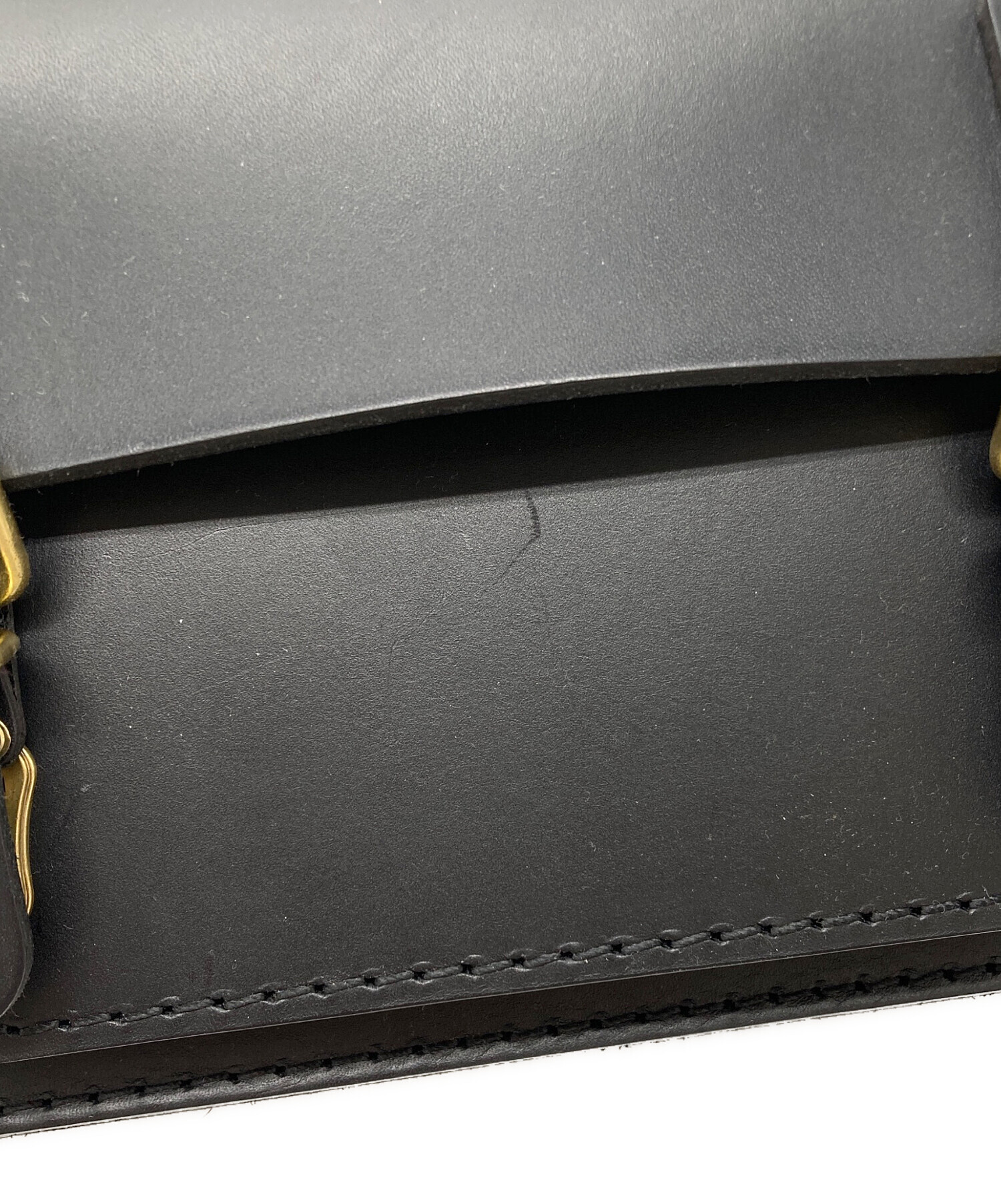 中古・古着通販】Herz (ヘルツ) 二本ベルトの2wayミニバッグ ブラック