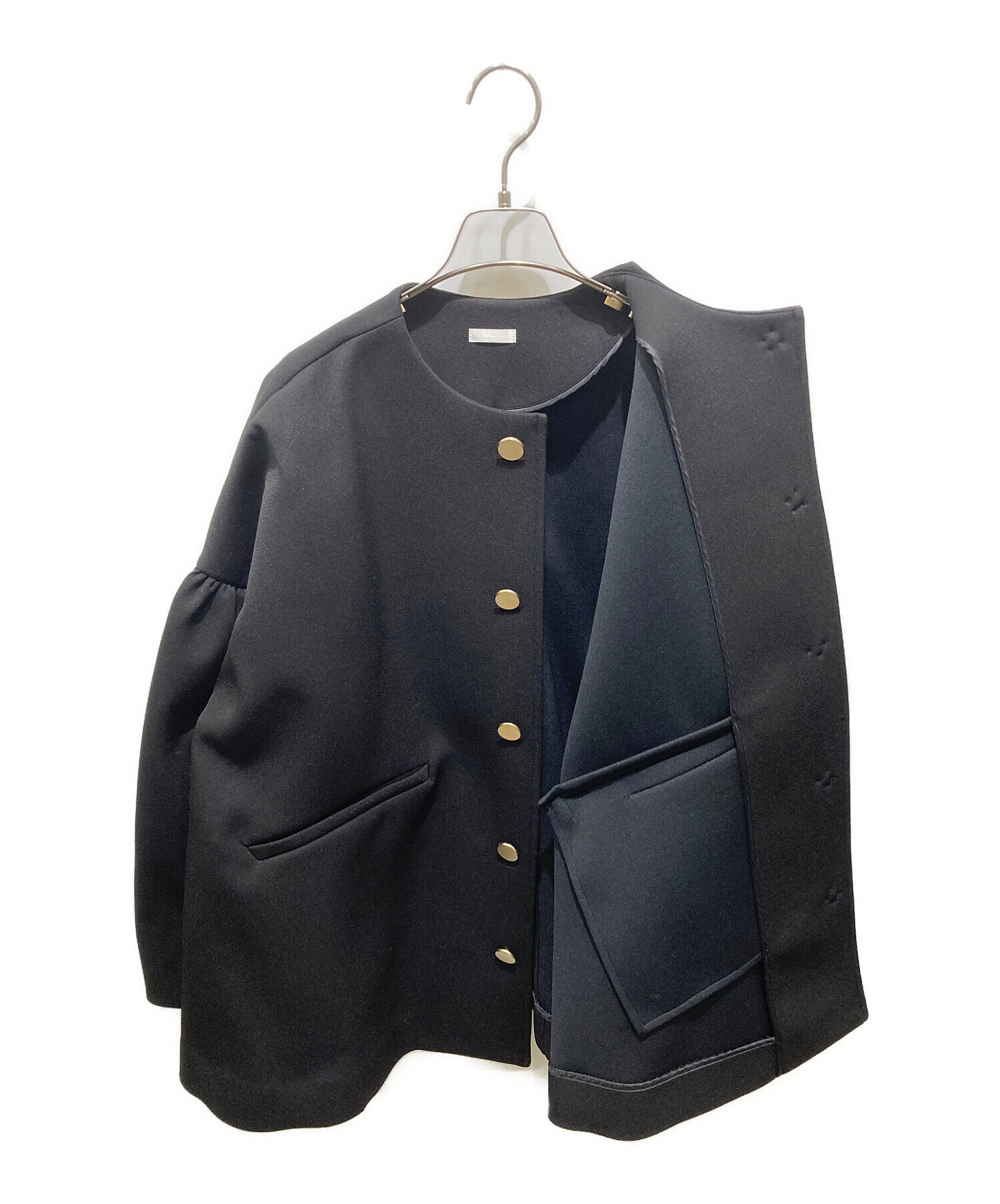 中古・古着通販】LITEN (リテン) ボンディングテントコート ブラック