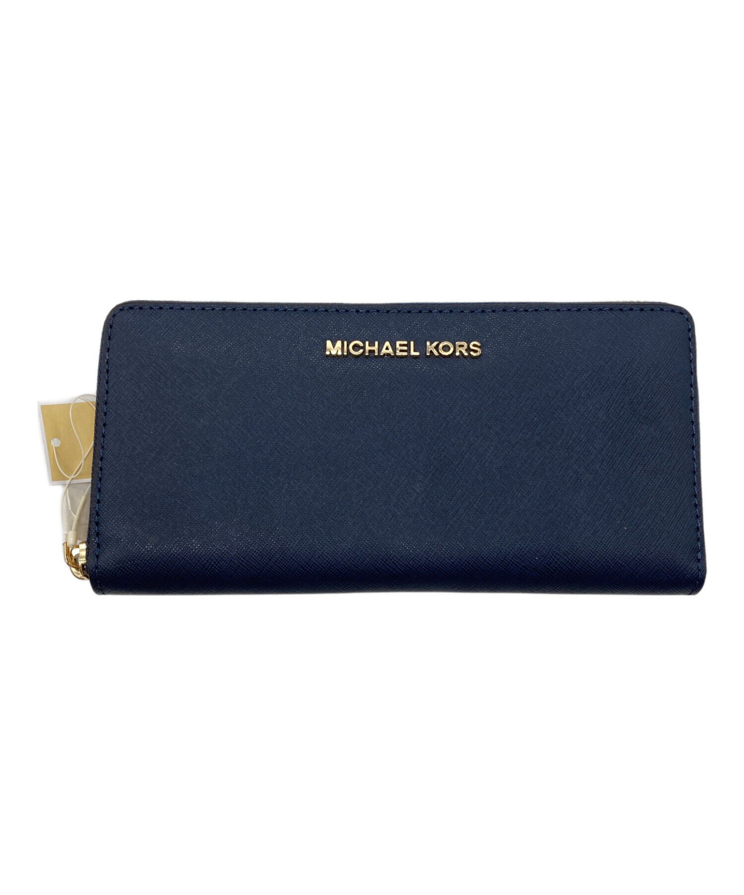 中古・古着通販】MICHAEL KORS (マイケル・コース) 長財布 ネイビー 