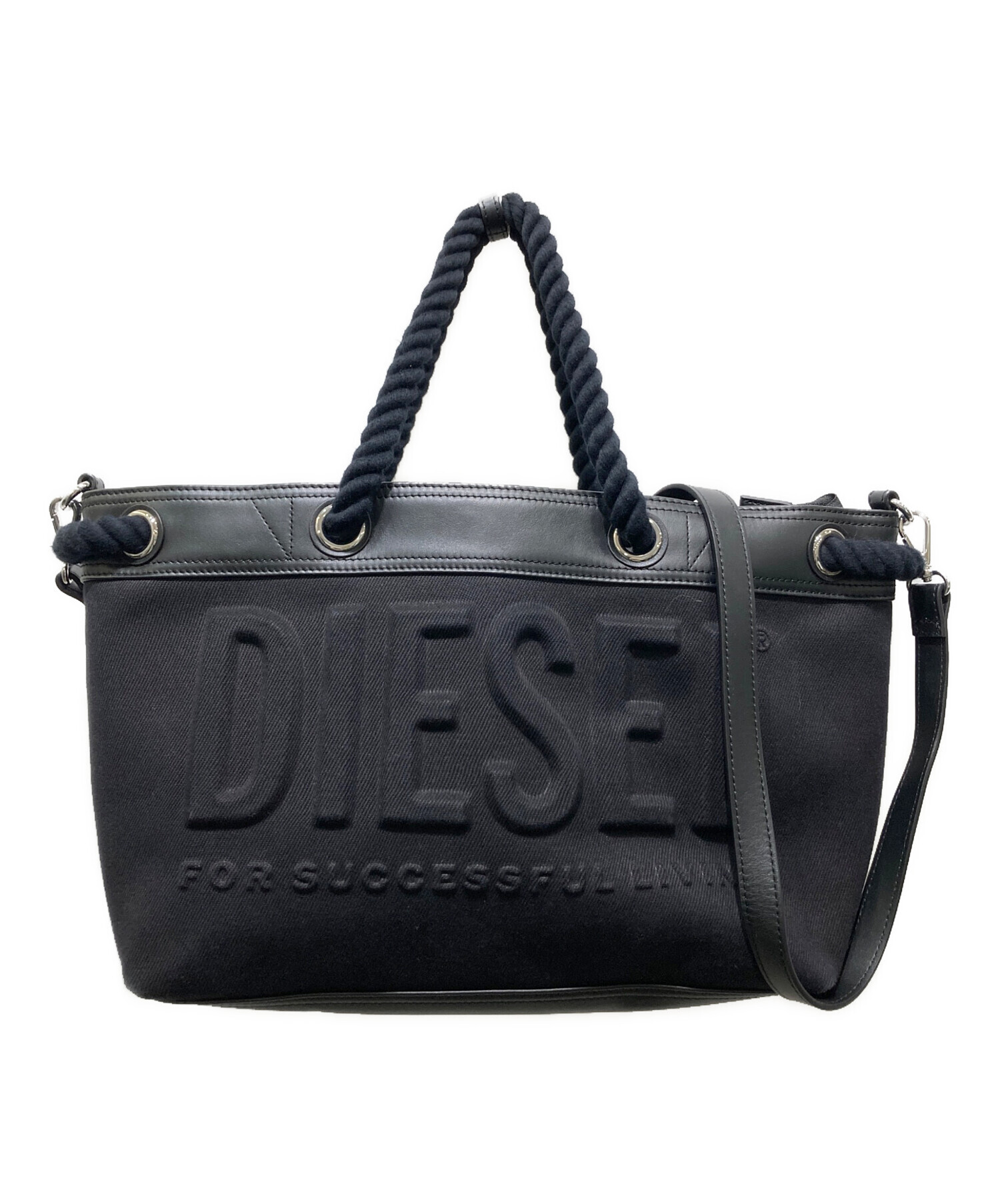中古・古着通販】DIESEL (ディーゼル) 2WAYショルダーバッグ ブラック