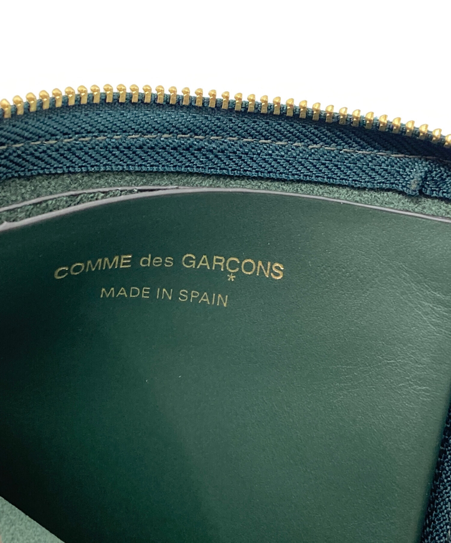 未使用品COMME des GARÇONS レザー L字ファスナー ウォレット 中古