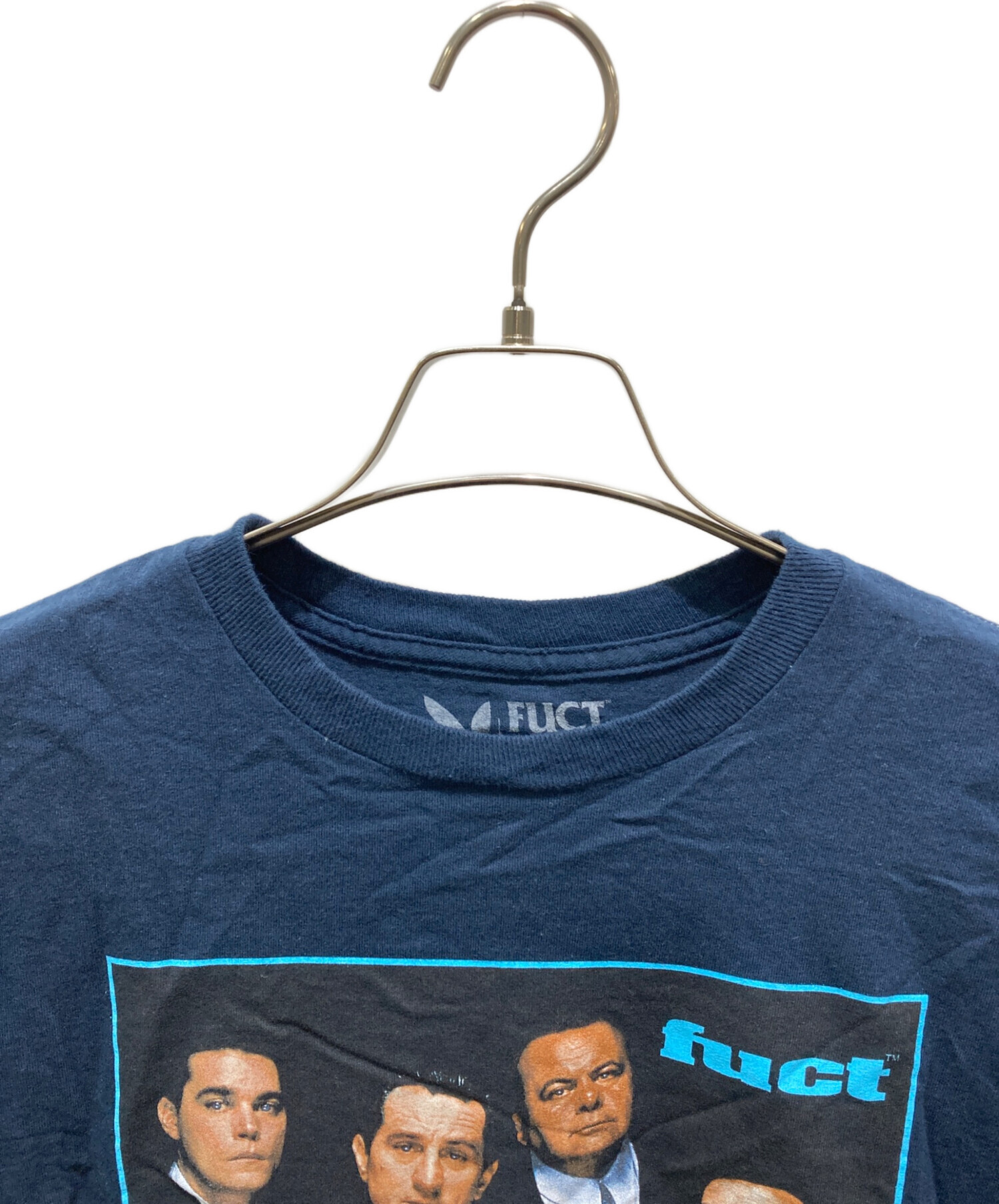 中古・古着通販】FUCT (ファクト) プリントTシャツ ネイビー サイズ:M