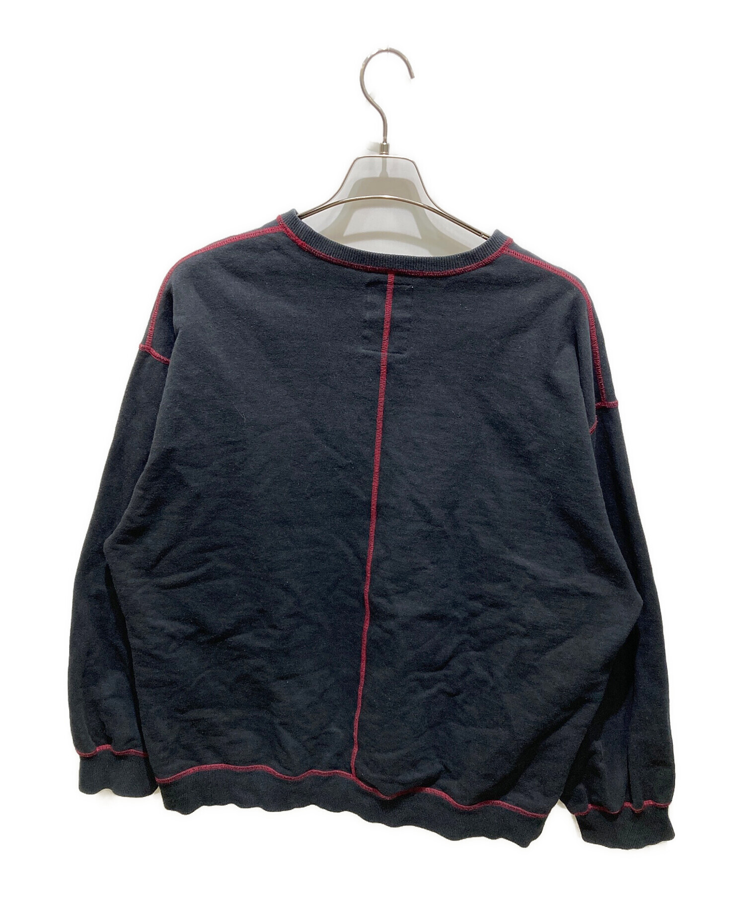 中古・古着通販】SHAREEF (シャリーフ) FACE BIG SWEAT ブラック 