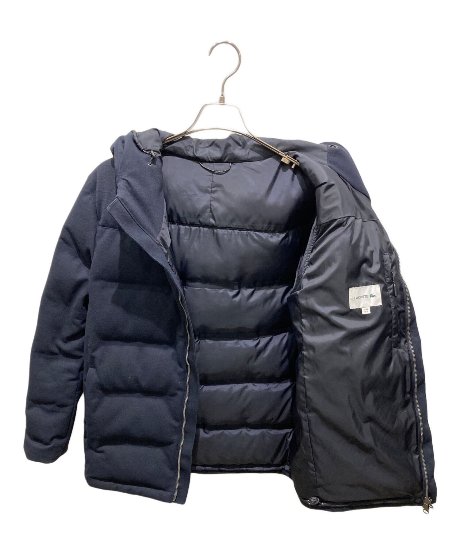 中古・古着通販】LACOSTE (ラコステ) ピケダウンジャケット ネイビー