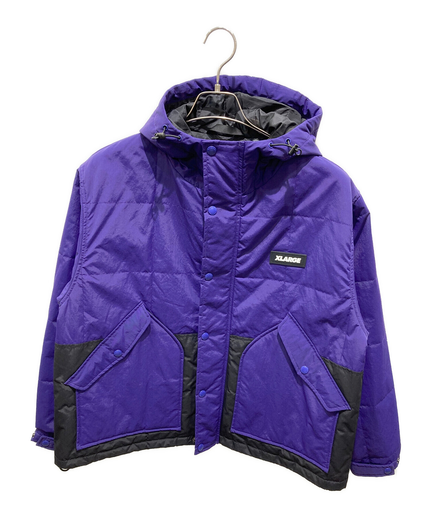 中古・古着通販】X-LARGE (エクストララージ) PANELED NYLON HOODED