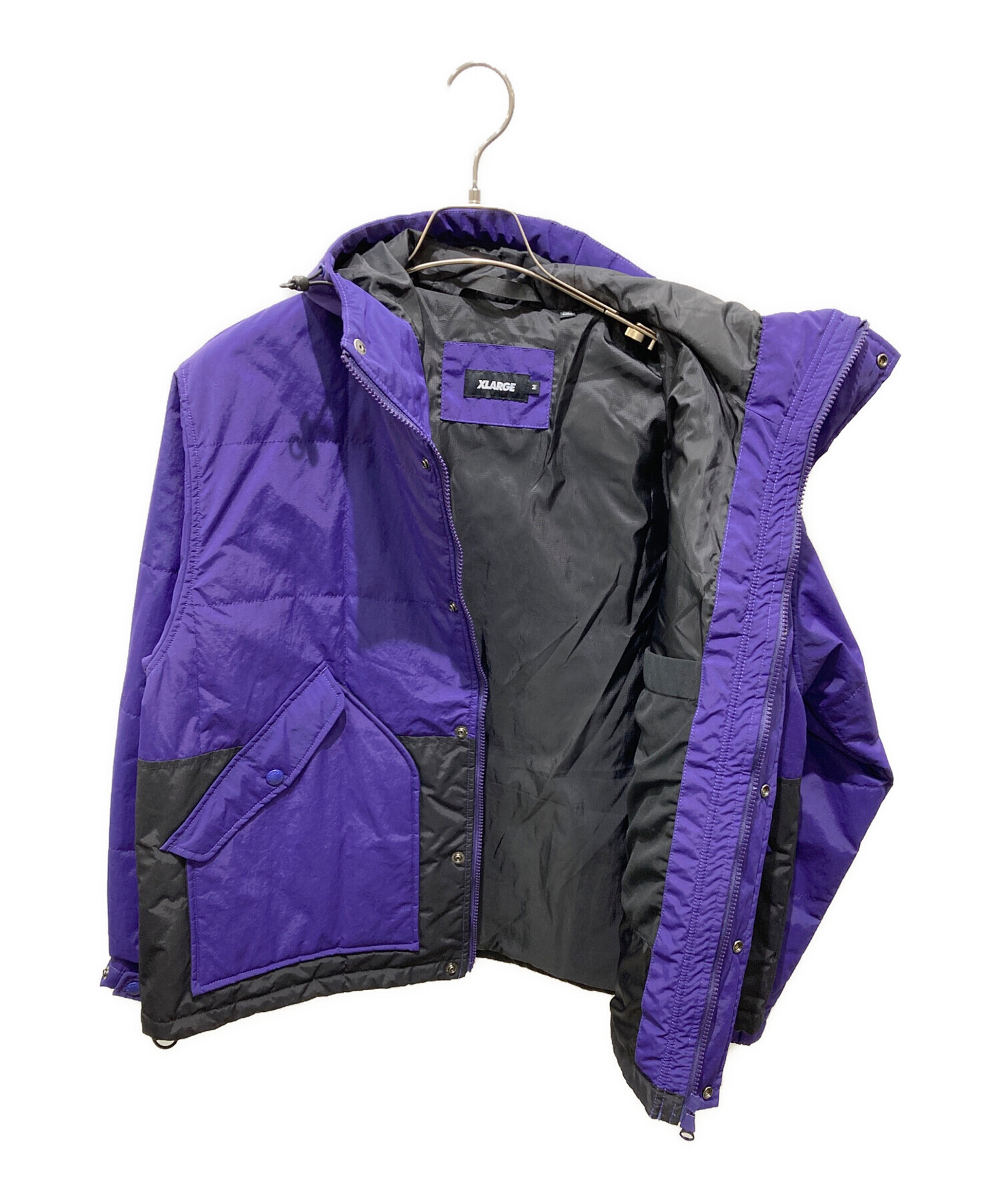 中古・古着通販】X-LARGE (エクストララージ) PANELED NYLON HOODED