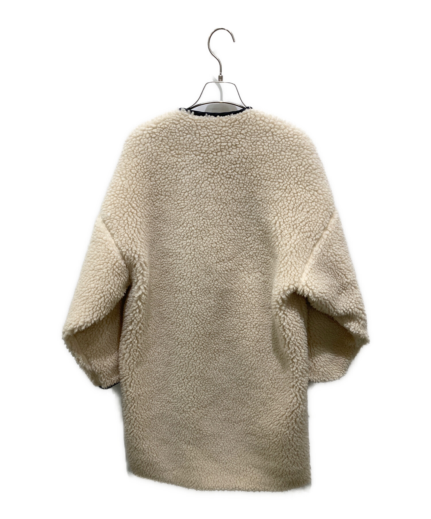 中古・古着通販】HYKE (ハイク) FAUX SHEARLING COAT ベージュ サイズ 