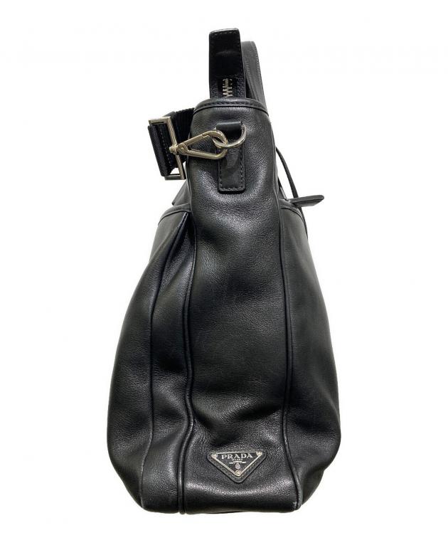 中古・古着通販】PRADA (プラダ) 三角ロゴプレート2WAYハンドバッグ