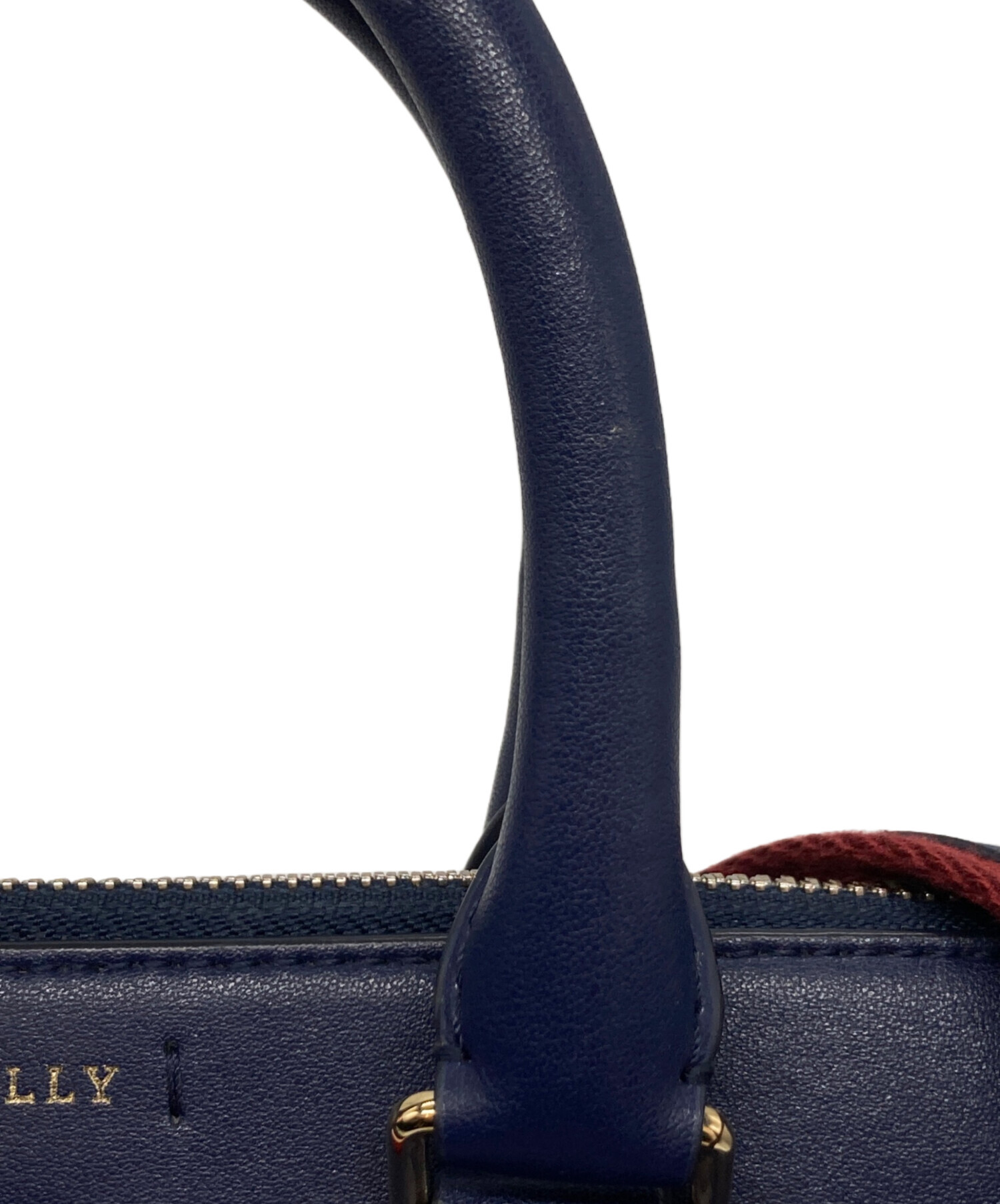 中古・古着通販】BALLY (バリー) スモールレザー2WAYバッグ ネイビー