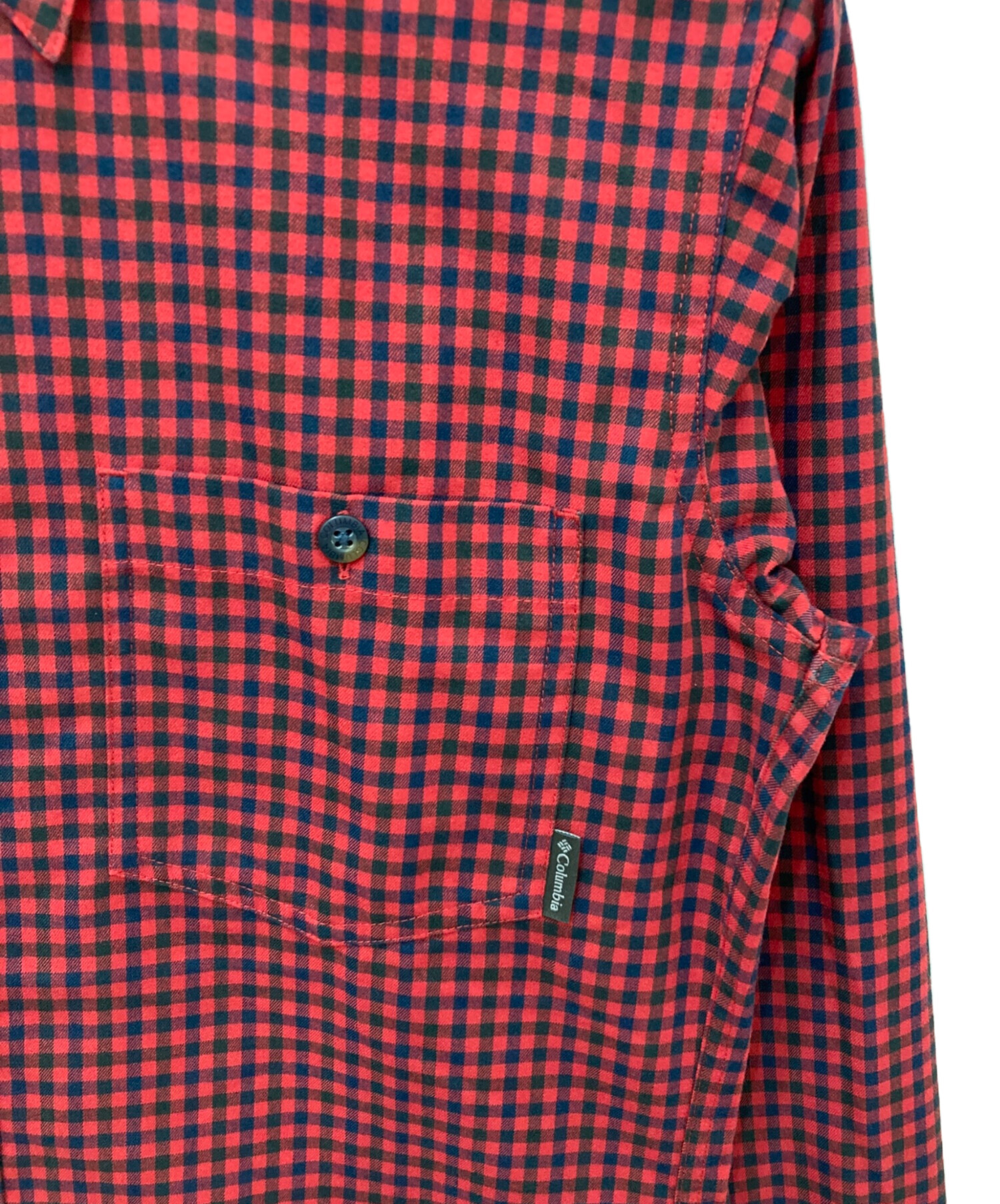 中古・古着通販】Columbia (コロンビア) チェックシャツ レッド サイズ 