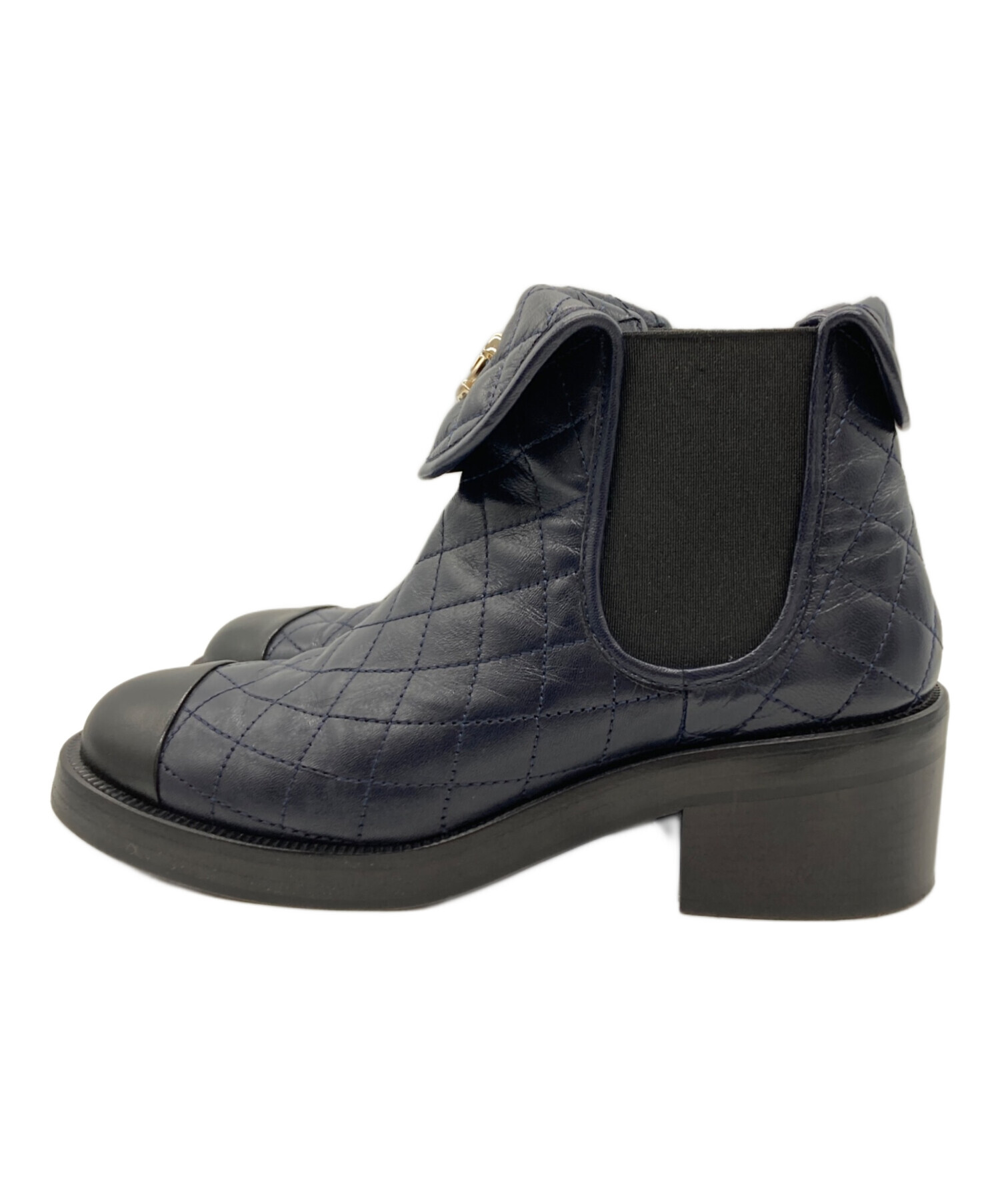 中古・古着通販】CHANEL (シャネル) ターンロックサイドゴアショート