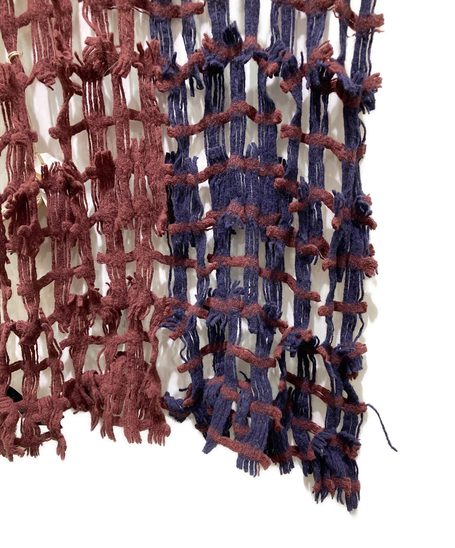 中古・古着通販】GROUND Y (グラウンドワイ) Dobby wool Lattice stole