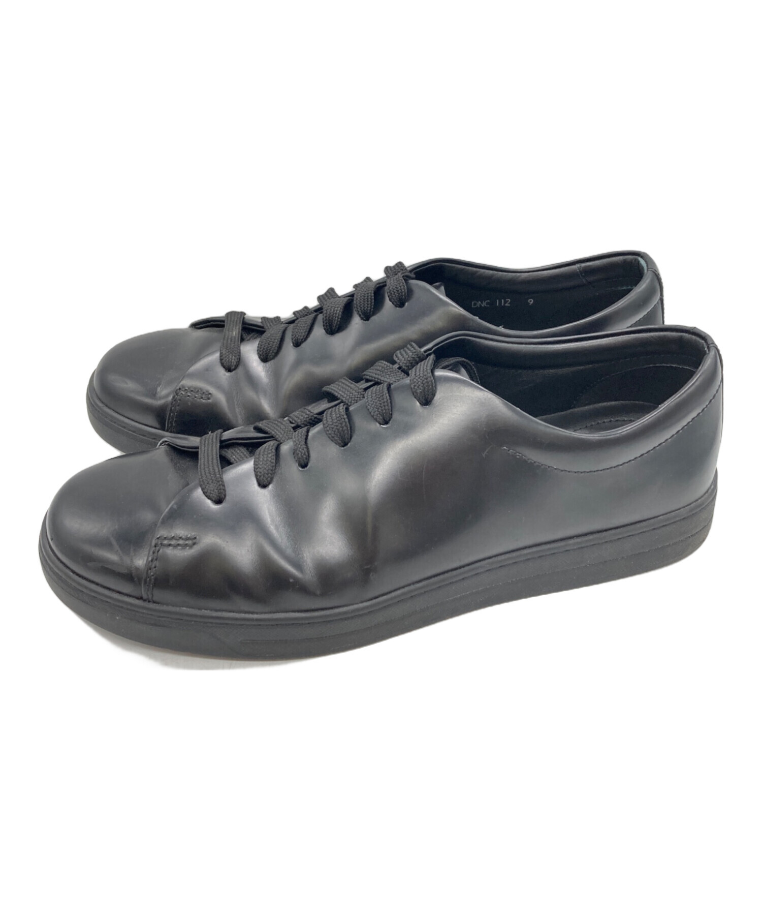 中古・古着通販】PRADA (プラダ) パテントレザースニーカー ブラック