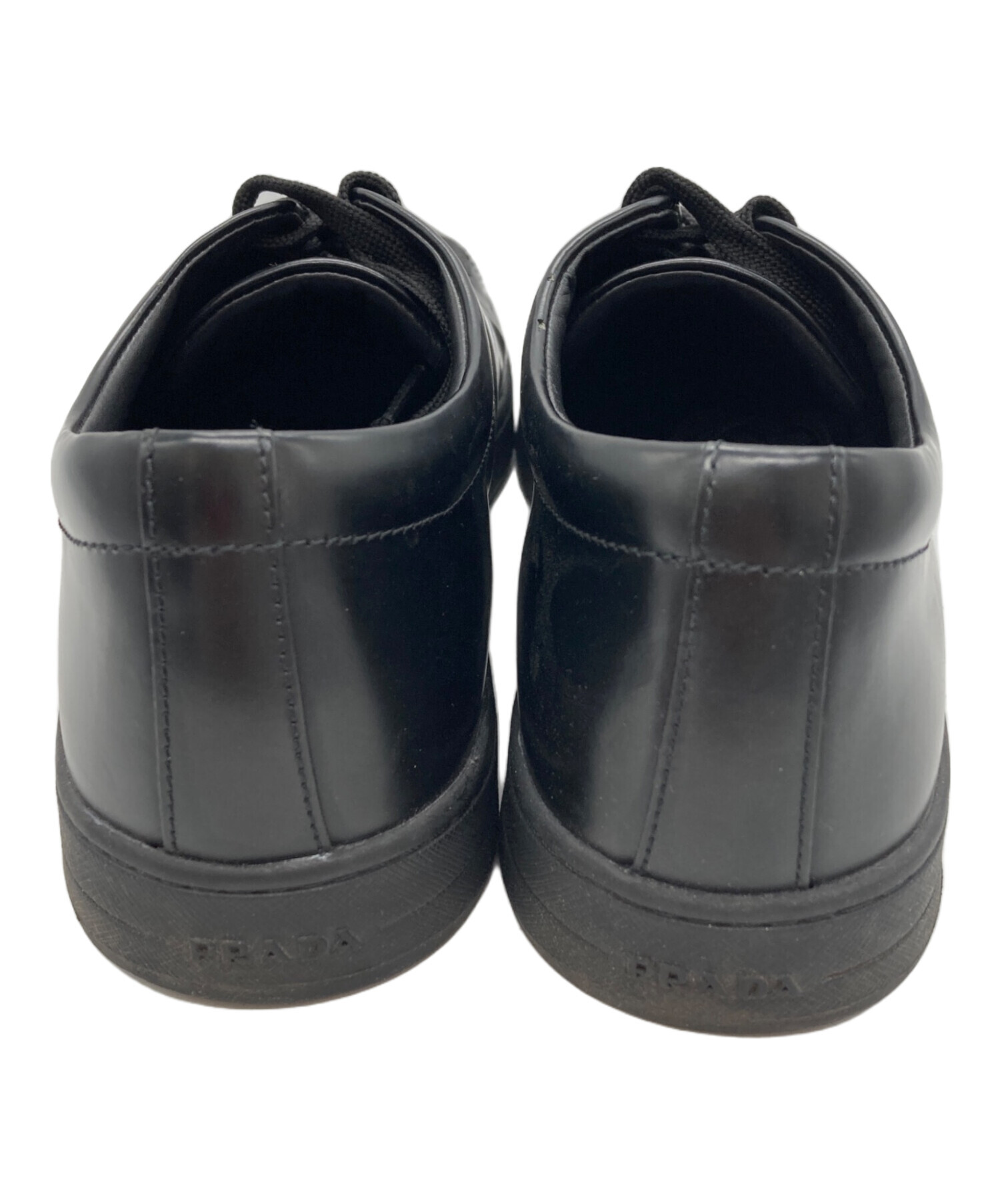 中古・古着通販】PRADA (プラダ) パテントレザースニーカー ブラック