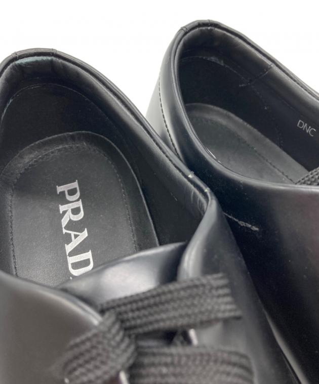 中古・古着通販】PRADA (プラダ) パテントレザースニーカー ブラック