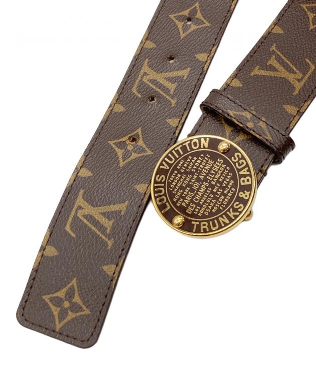 【早いもの勝ち！】Louis Vuitton ブラウンレザーベルト 中古・古着通販】LOUIS VUITTON (ルイ ヴィトン) レザーベルト