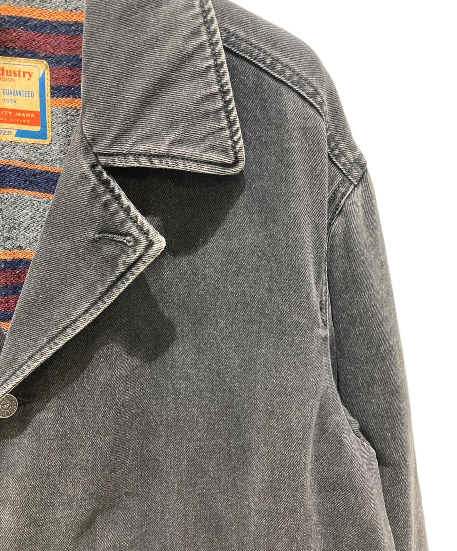 中古・古着通販】DIESEL (ディーゼル) ウォッシュ加工デニムコート