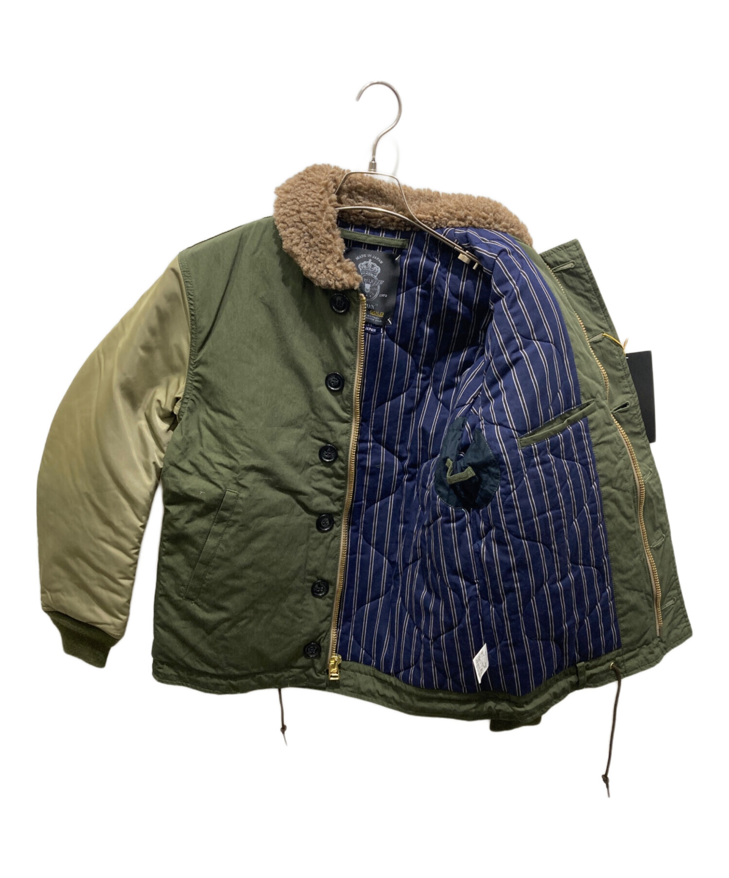 中古・古着通販】HOUSTON (ヒューストン) N-1デッキジャケット カーキ