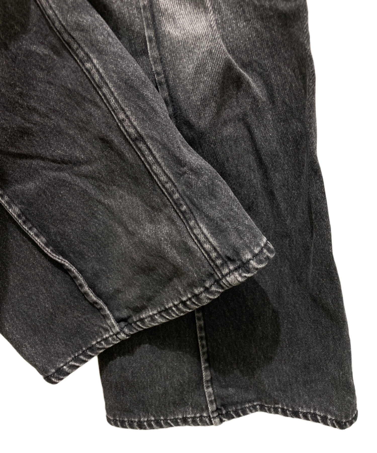 中古・古着通販】YOHEI OHNO (ヨウヘイオオノ) デニムパンツ ブラック