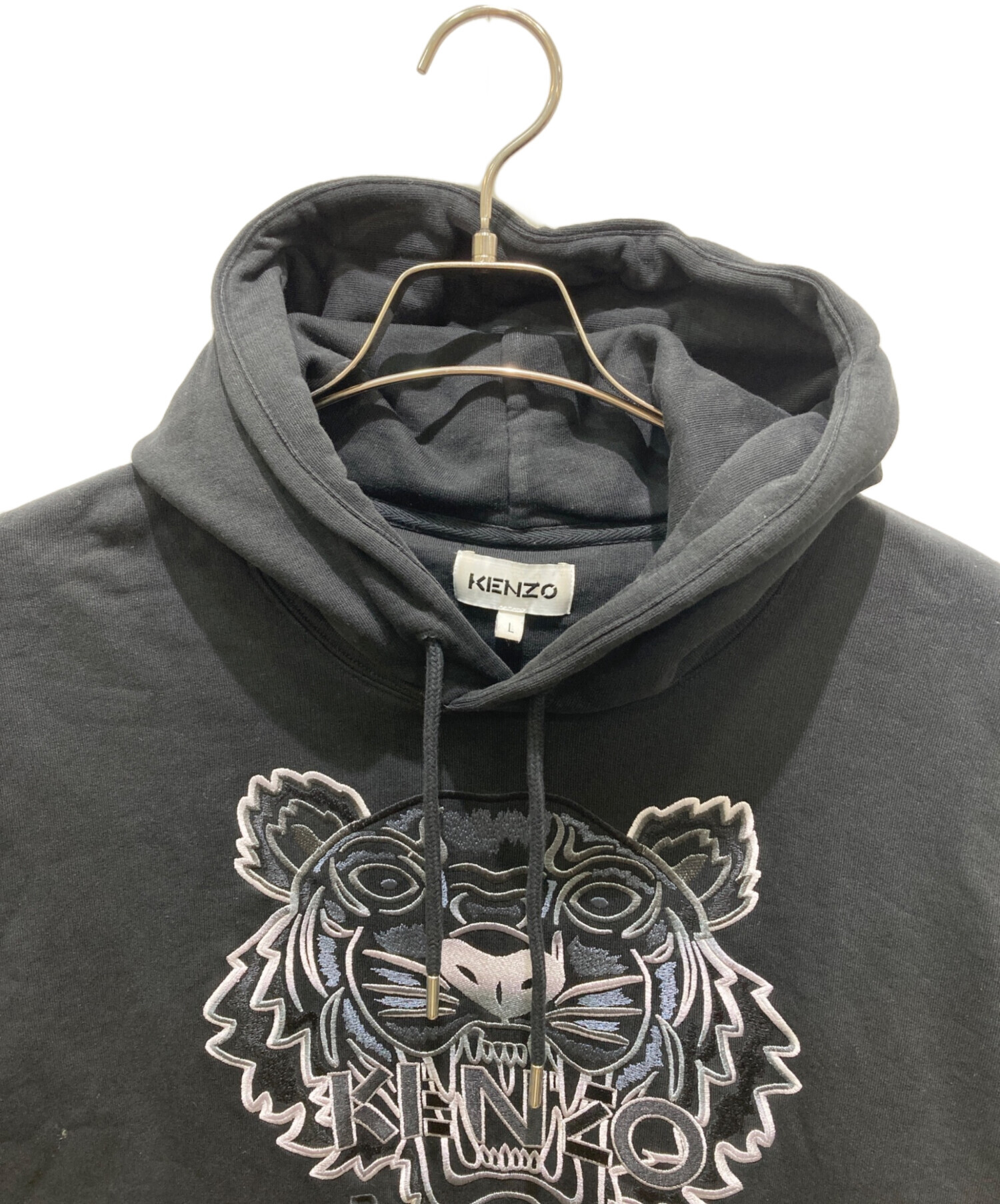 中古・古着通販】KENZO (ケンゾー) プルオーバーパーカー ブラック