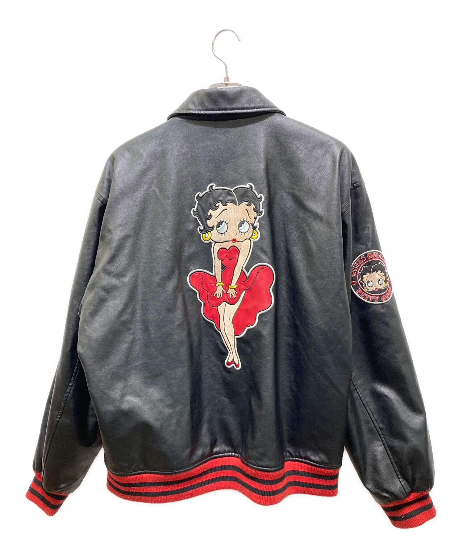 レディース 古着 90s BETTY BOOP ベティ ブープ MOTORCYCLES 本革 