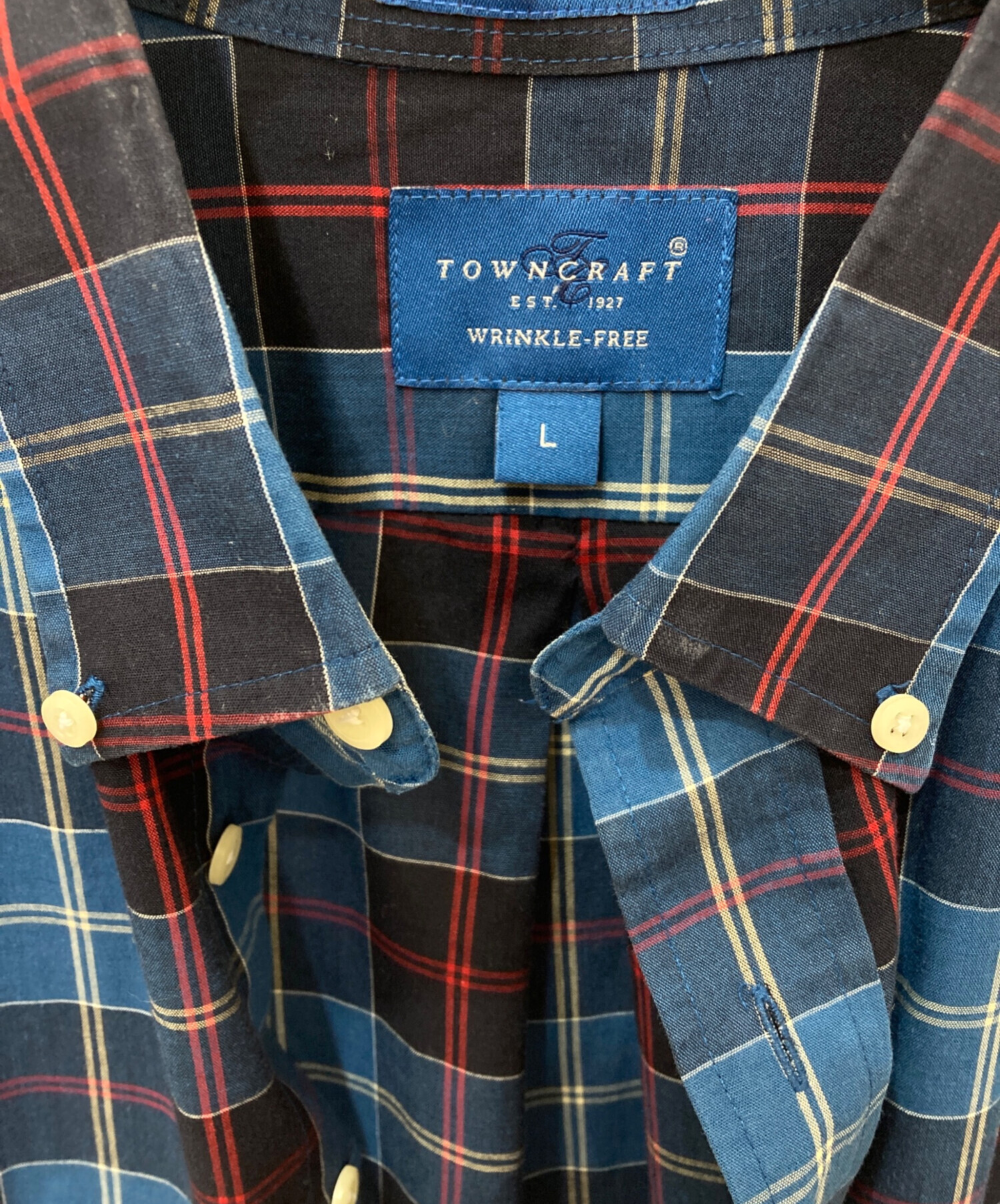 中古・古着通販】TOWN CRAFT (タウンクラフト) 長袖シャツ ブルー