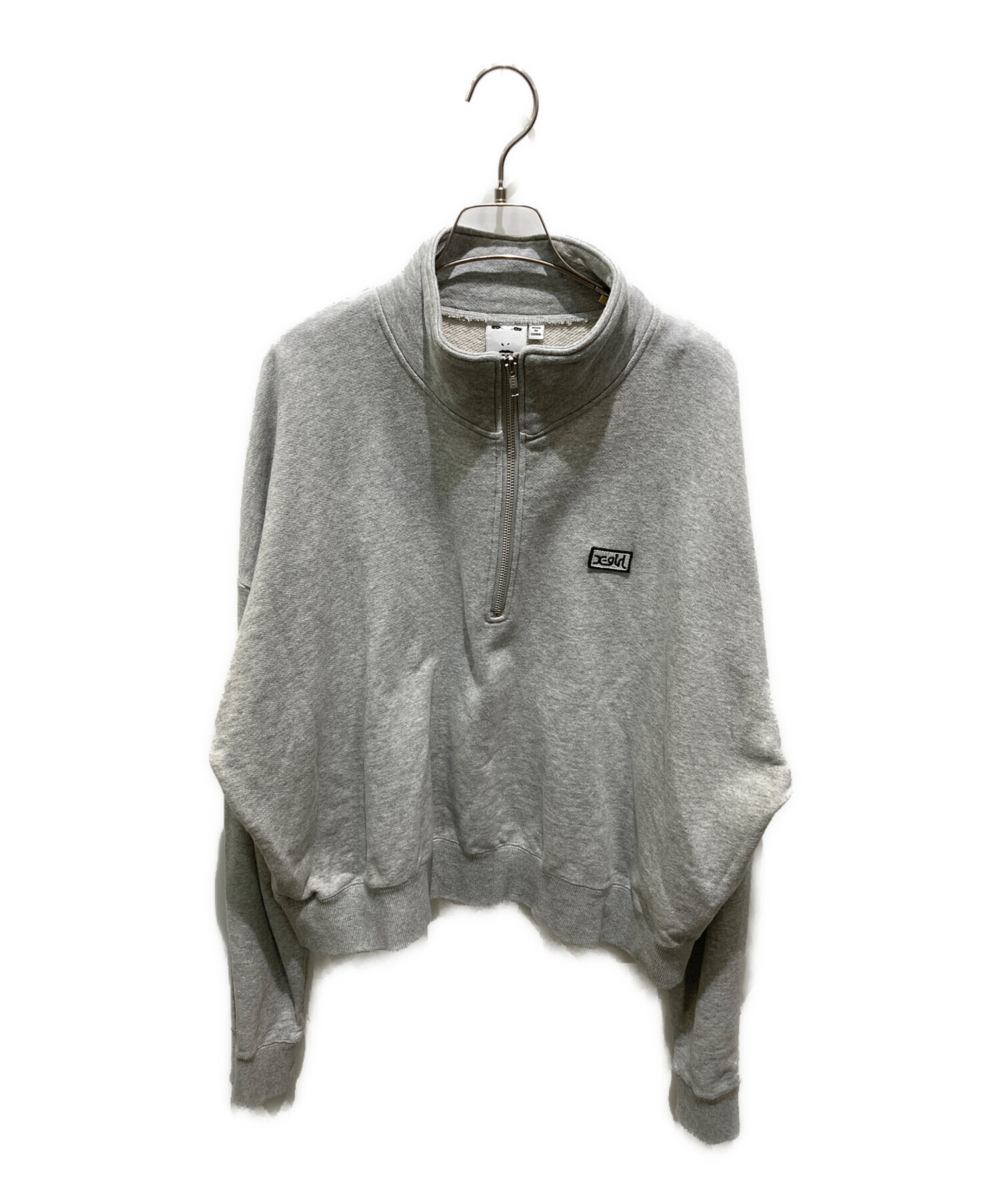中古・古着通販】X-GIRL (エックスガール) BOX LOGO HALF ZIP SWEAT