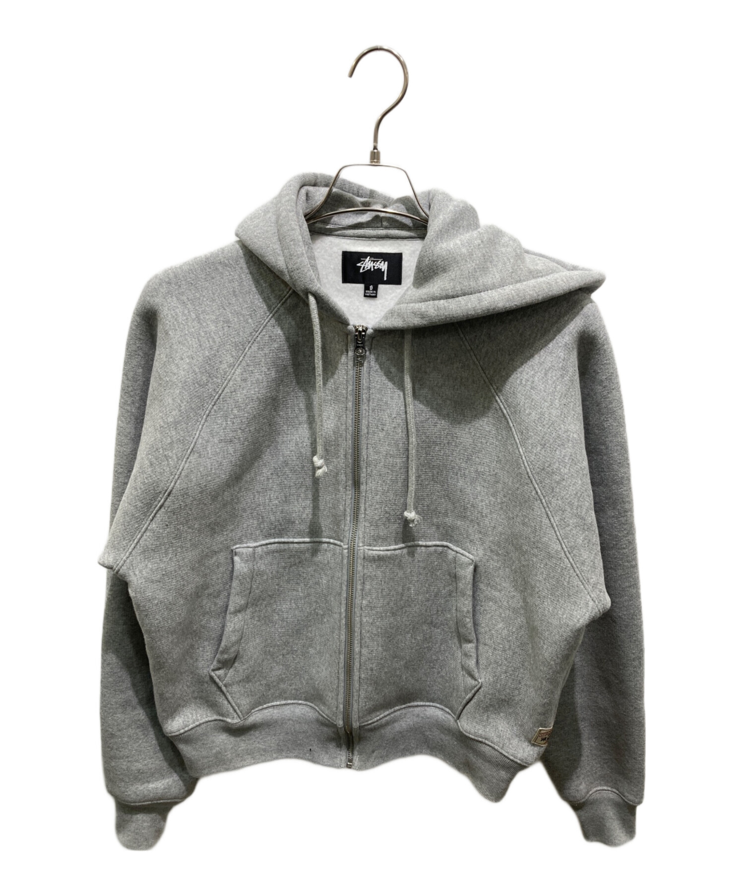 中古・古着通販】stussy (ステューシー) RELAXED ZIP HOODIE グレー