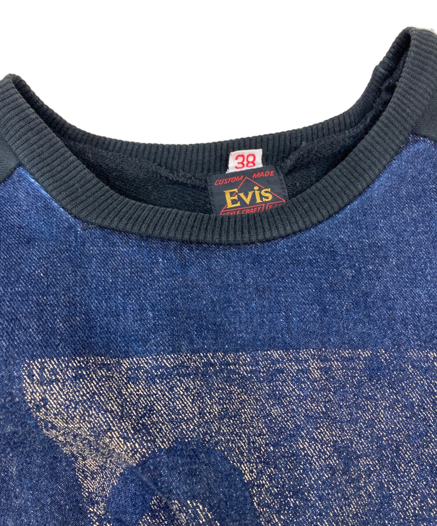 中古・古着通販】EVISU (エヴィス) カモメプリントスウェット ネイビー 