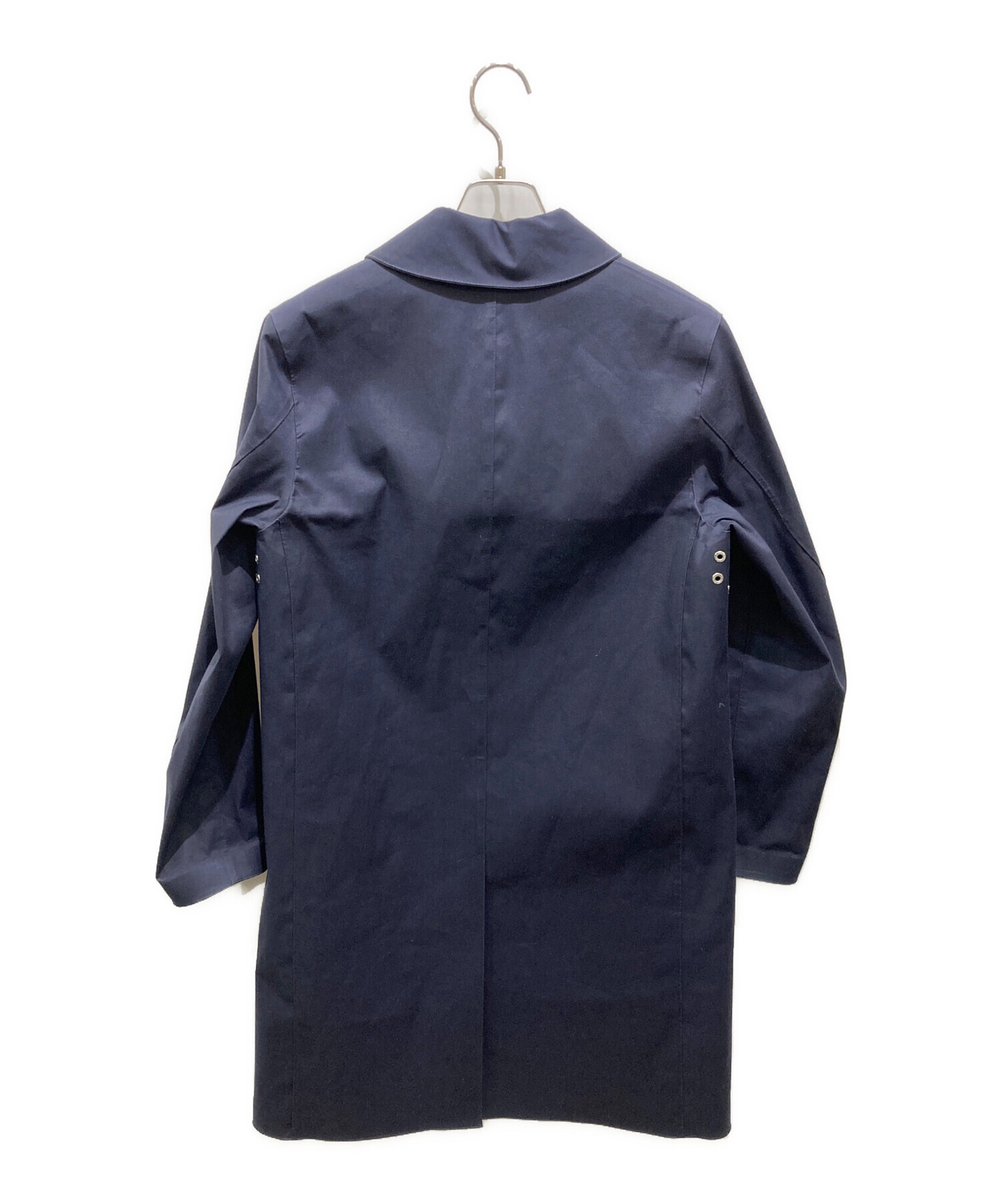 マッキントッシュ ゴム引きコート ネイビー 34 中古・古着通販