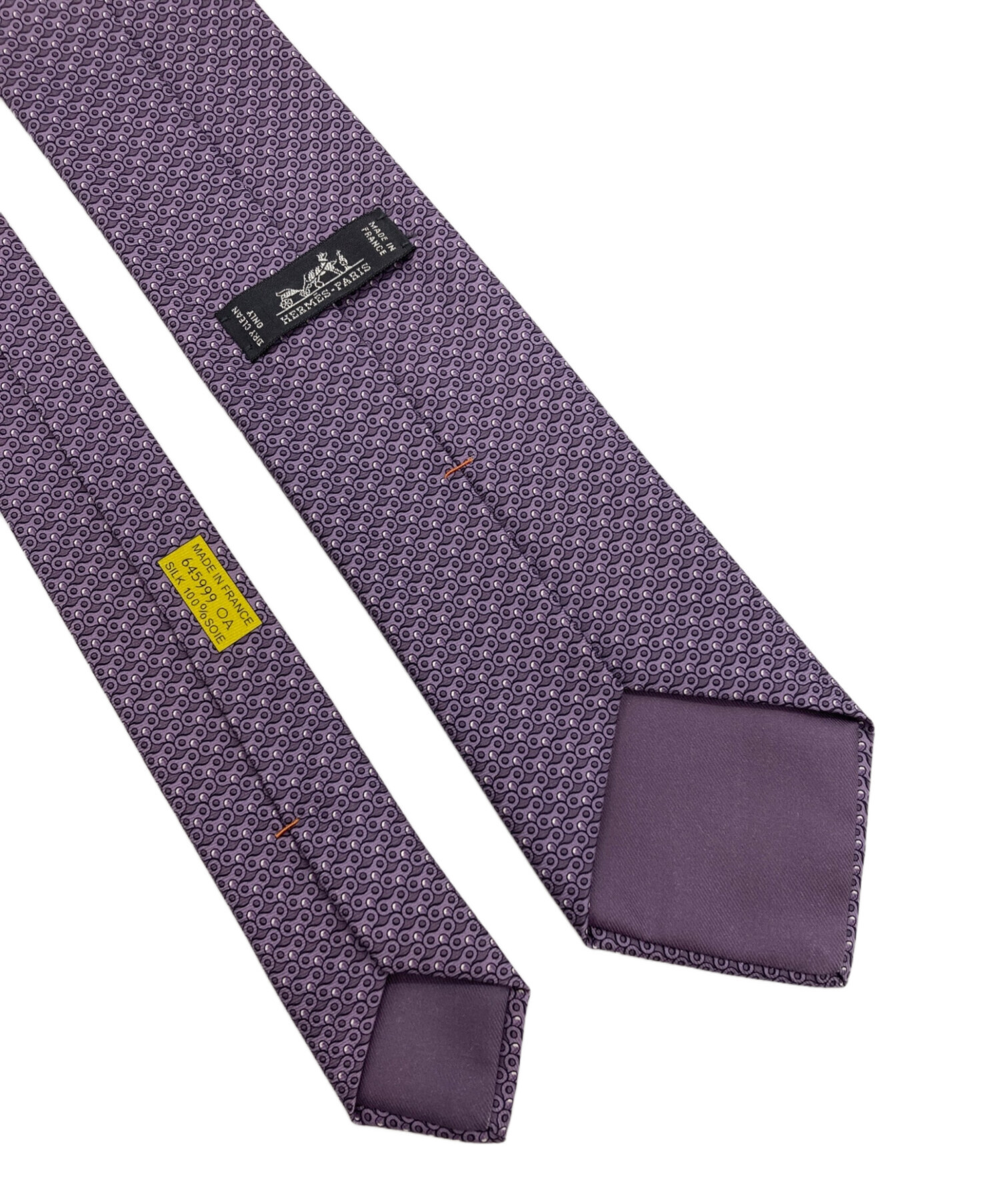 中古・古着通販】HERMES (エルメス) ネクタイ パープル サイズ:記載