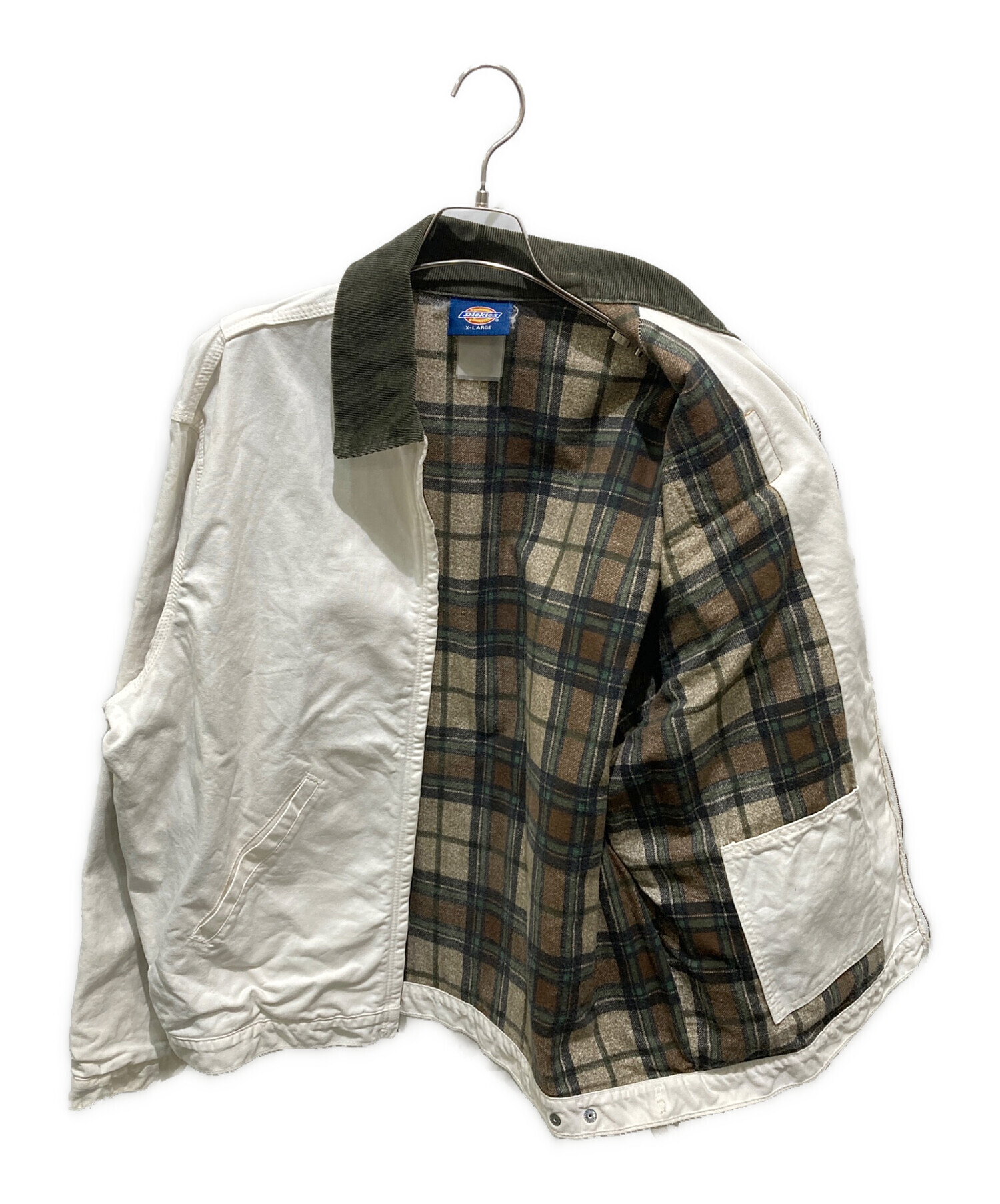 中古・古着通販】Dickies (ディッキーズ) ワークジャケット ホワイト 中古・古着通販】Dickies (ディッキーズ) ワークジャケット ホワイト