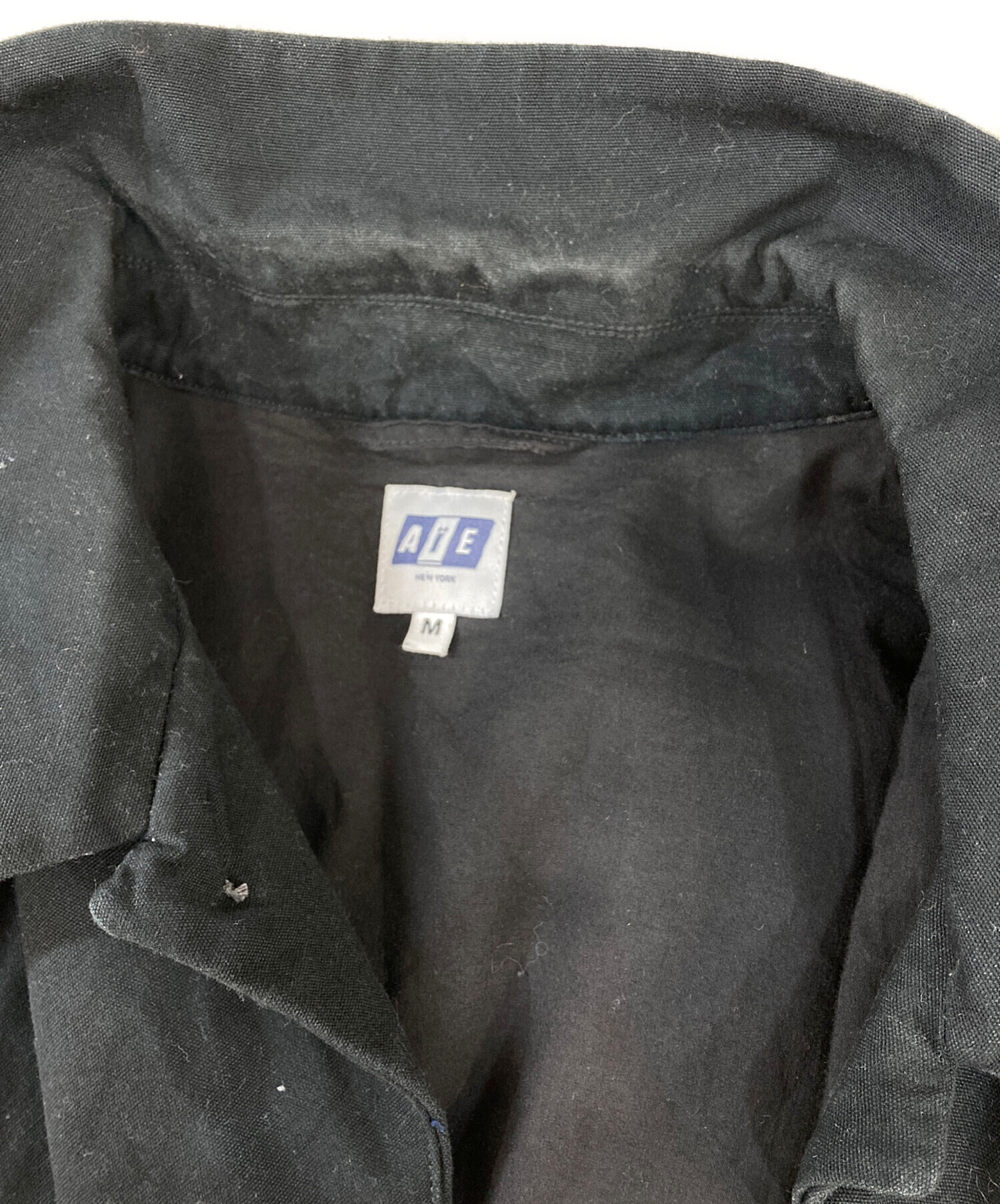 中古・古着通販】AiE (エーアイイー) シャツジャケット ブラック 