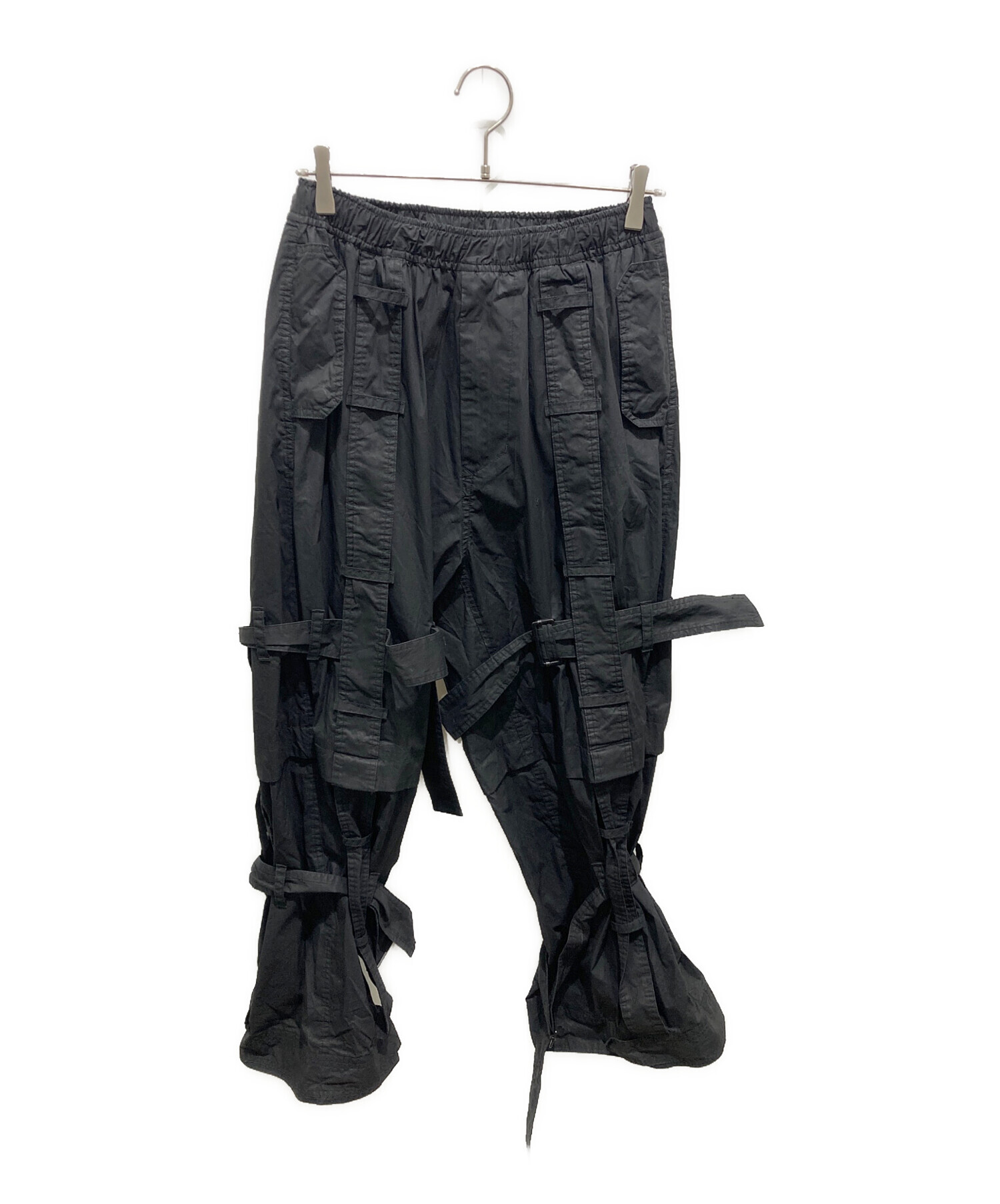 中古・古着通販】JULIUS (ユリウス) ボンテージパンツ ブラック サイズ 