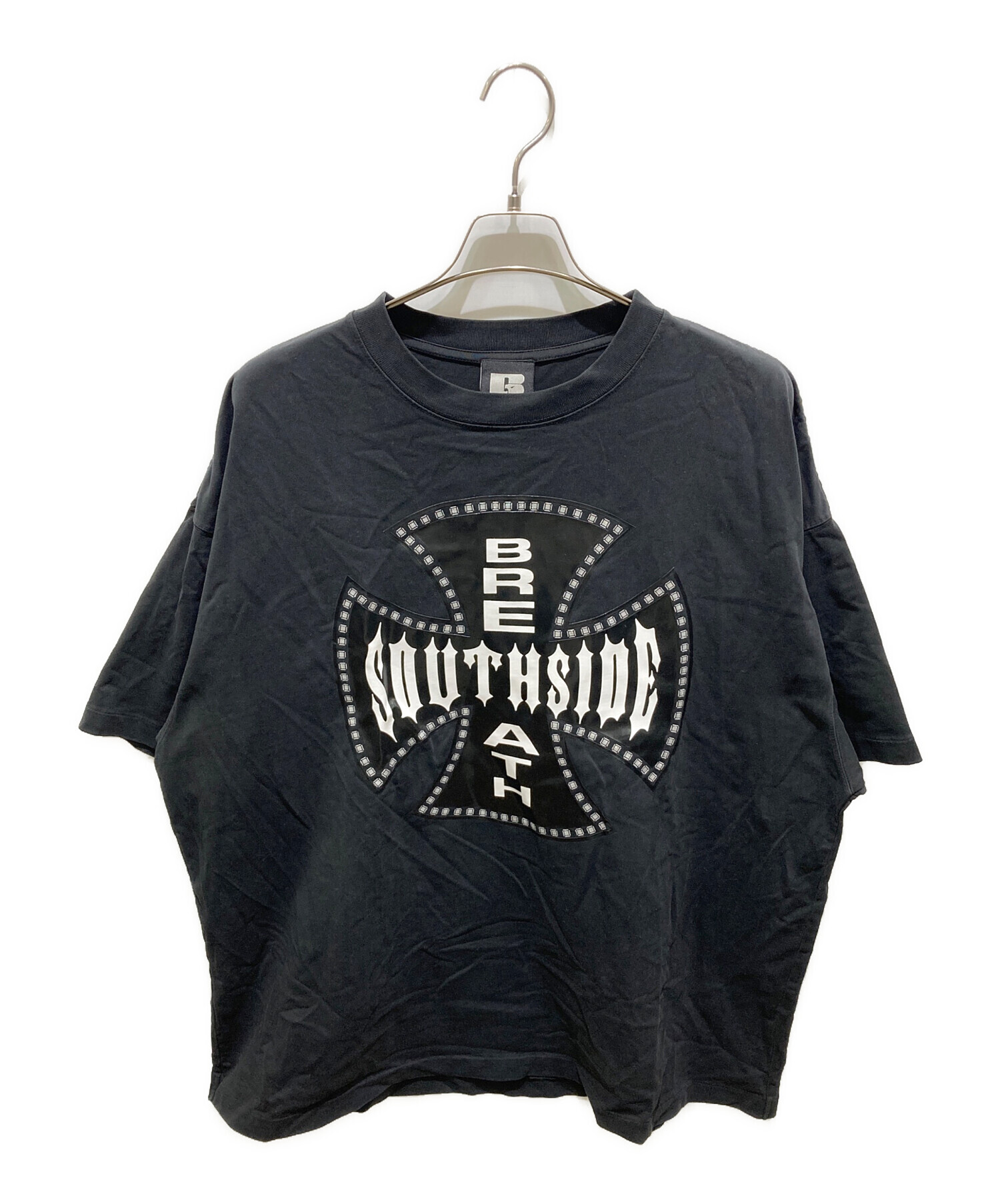 中古・古着通販】BREATH (ブレス) Southside Cross Logo Tee ブラック 