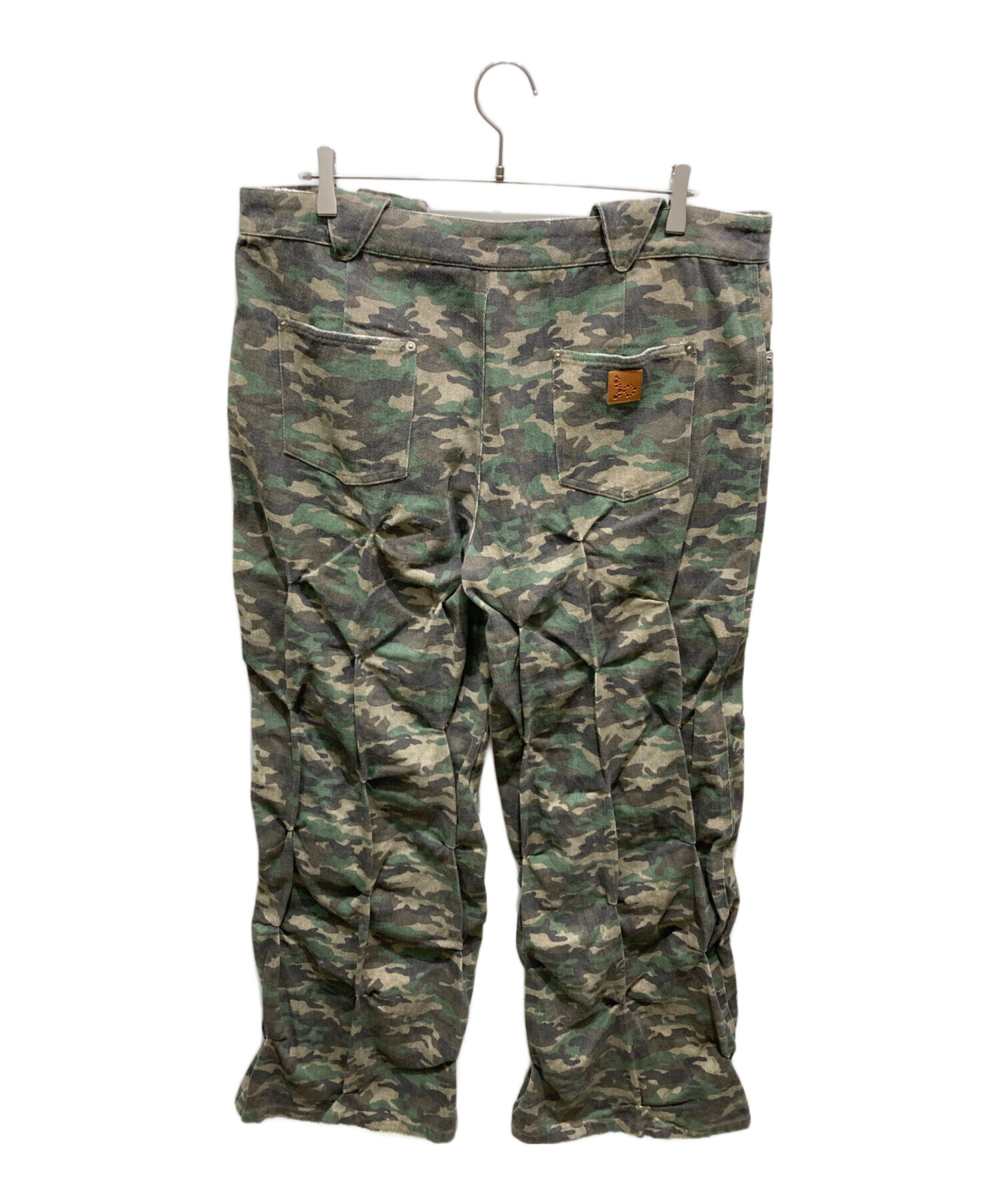 BAD SON 迷彩パンツ CAMO Sサイズ 中古・古着通販】bad son (バッドサン) カモフラパンツ カーキ サイズ