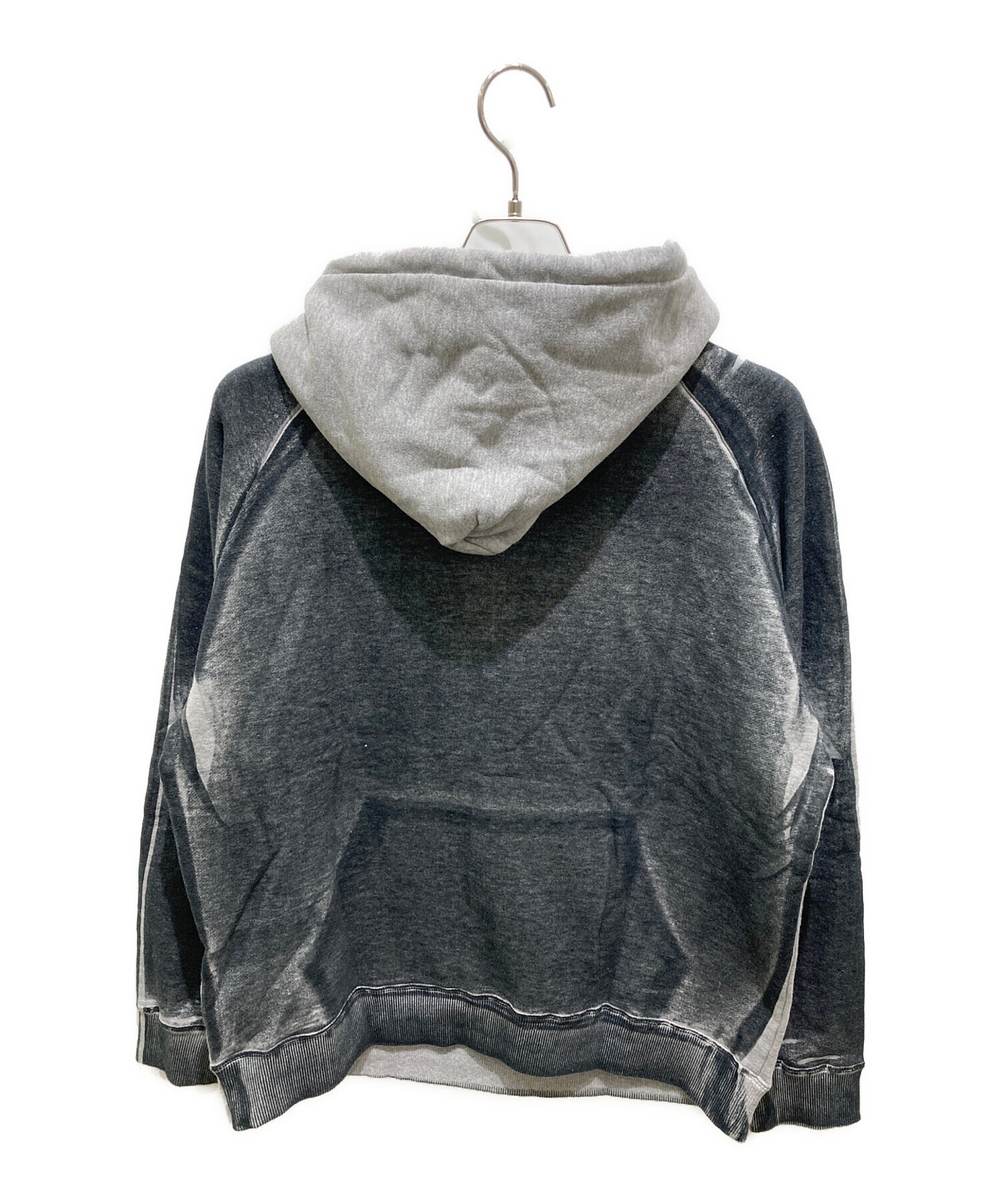 ONITSUKA TIGER グレー フード付きパーカー XL 中古・古着通販】Onitsuka Tiger (オニツカタイガー) PRINTED SWEAT