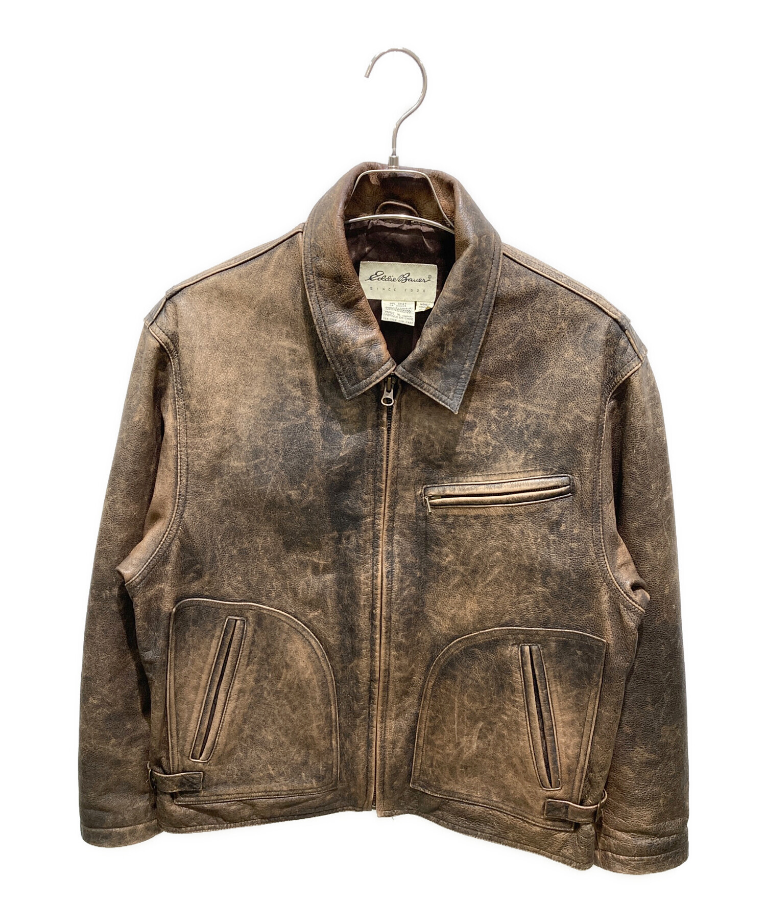 中古・古着通販】Eddie Bauer (エディーバウアー) レザージャケット