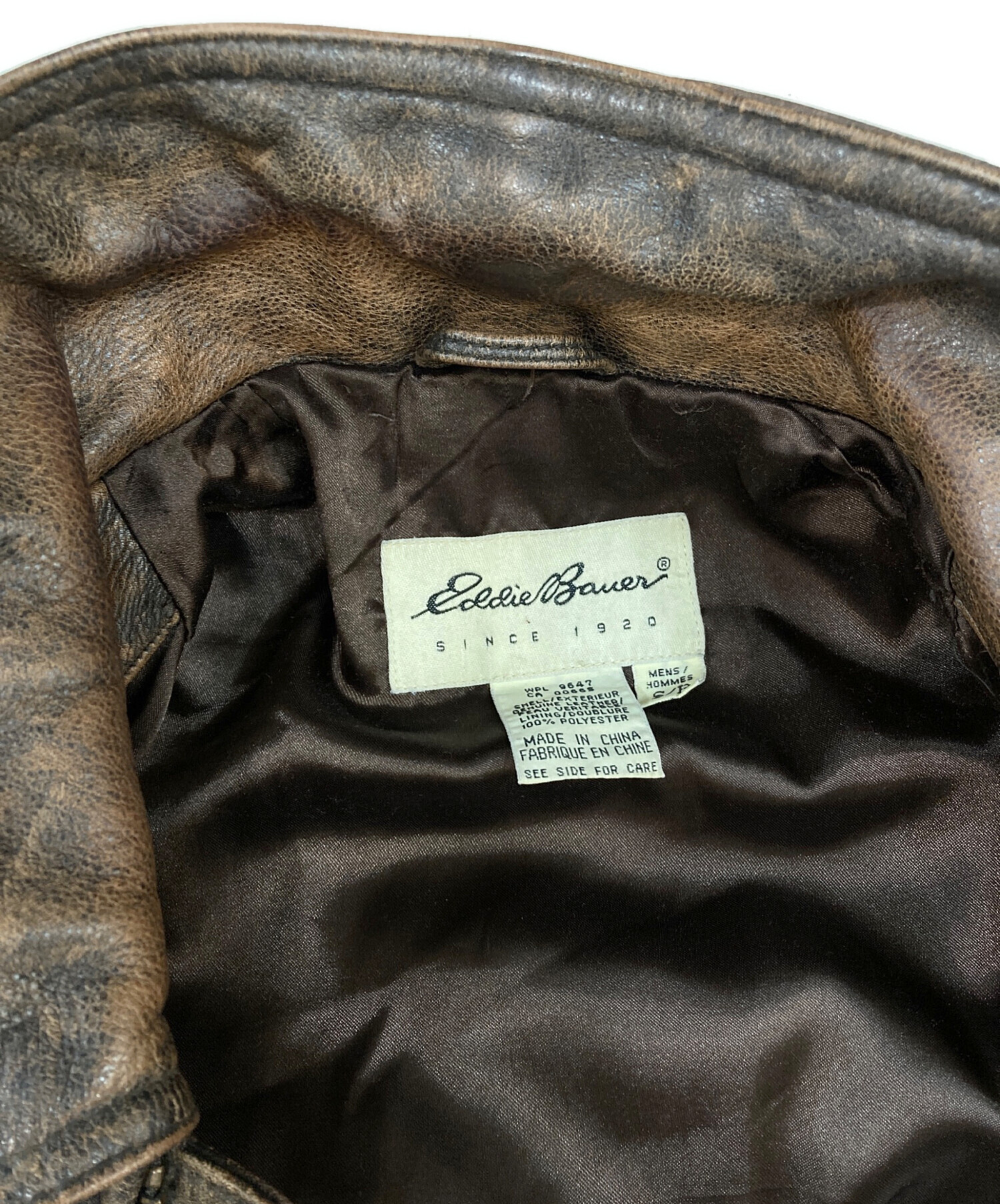 中古・古着通販】Eddie Bauer (エディーバウアー) レザージャケット