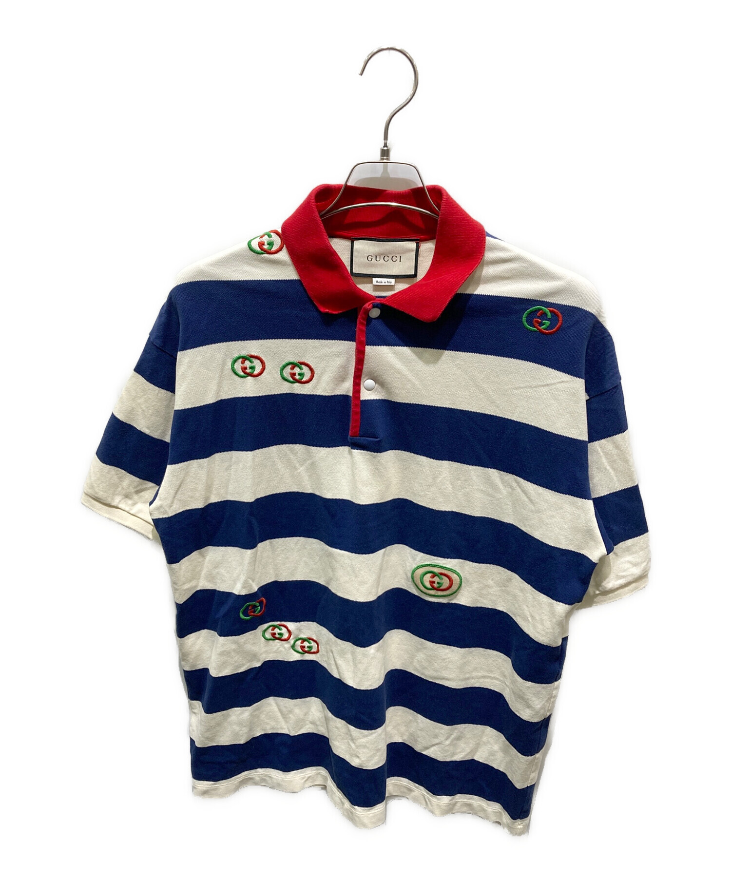 グッチ　エンブロイダリー　ポロシャツ gucci グッチ ポロシャツ エンブロイダリー 【公式通販】