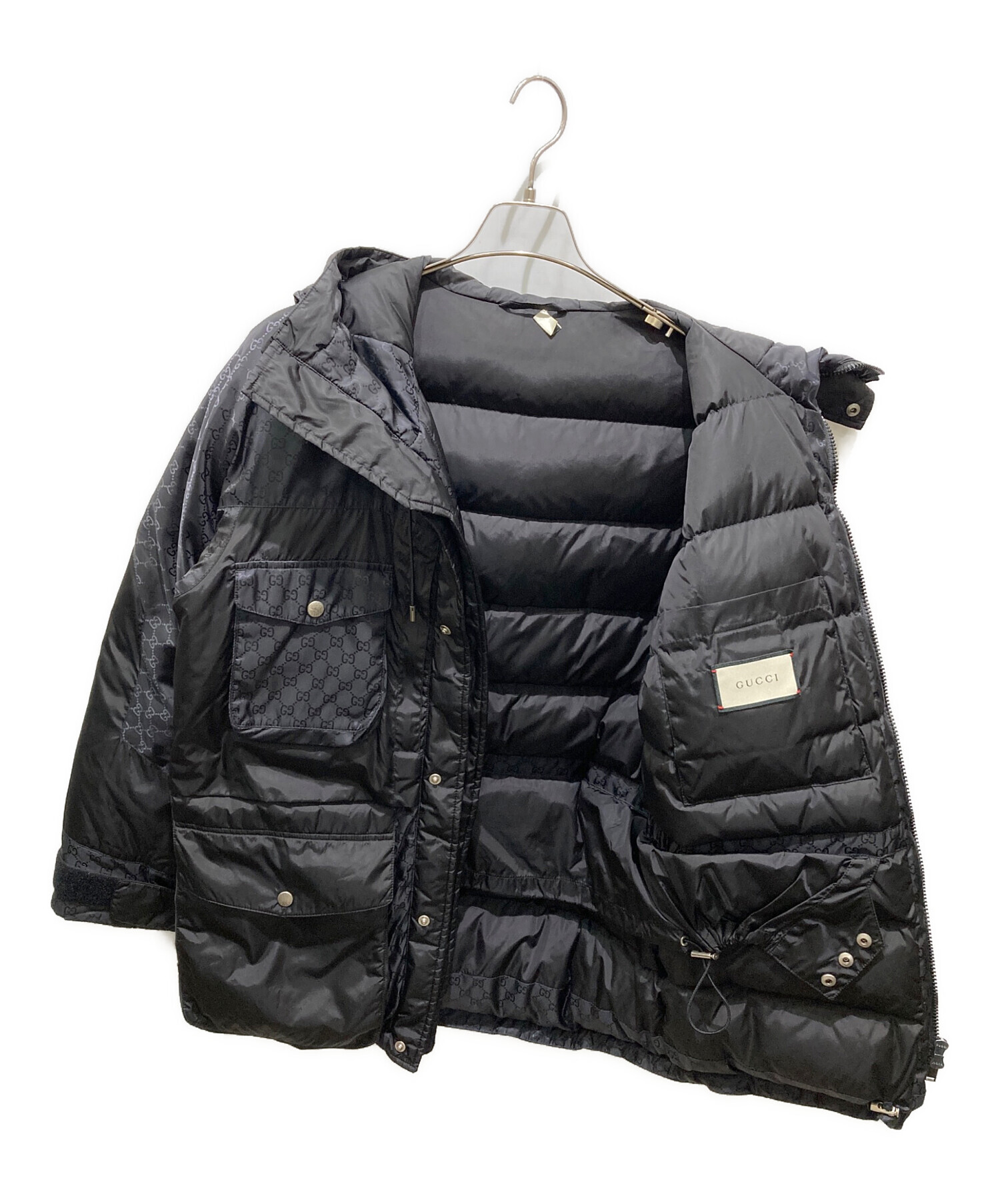 中古・古着通販】GUCCI (グッチ) GGジャガードダウンジャケット