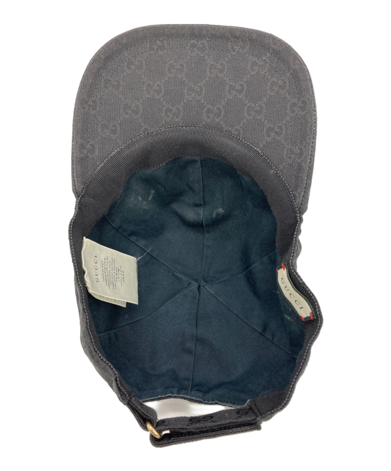 中古・古着通販】GUCCI (グッチ) GGキャンバス レザーロゴパッチベース